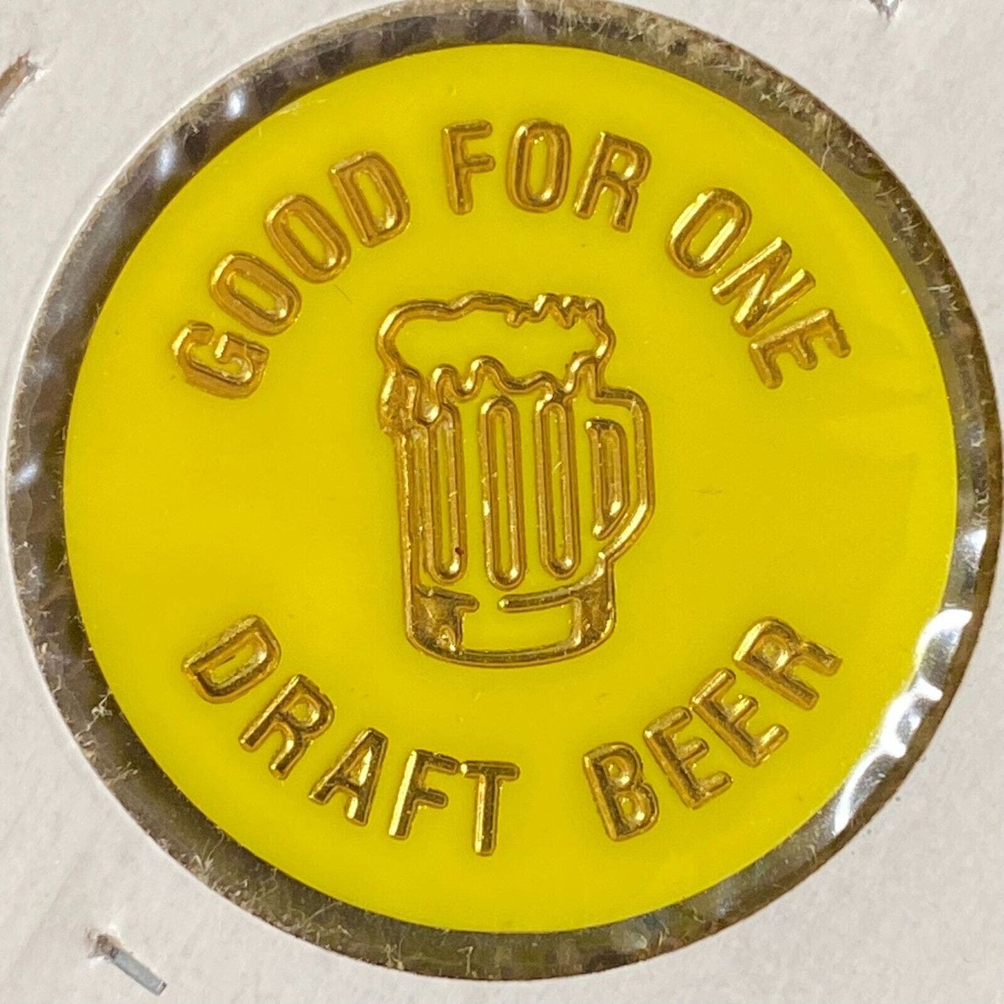 Jersey Shore, PA Moose Lodge #214 c1970's-80's Plastic "Draft Beer" Token