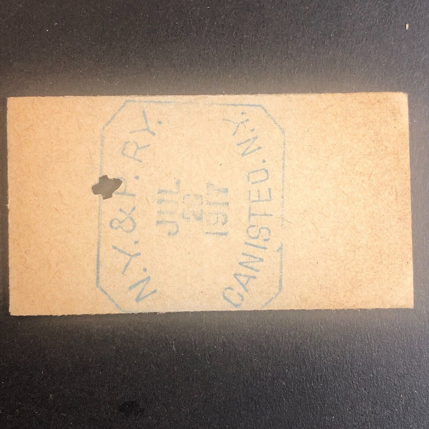 New York & Pennsylvania Railroad July 20 1917 Rexville, NY Ticket #30248