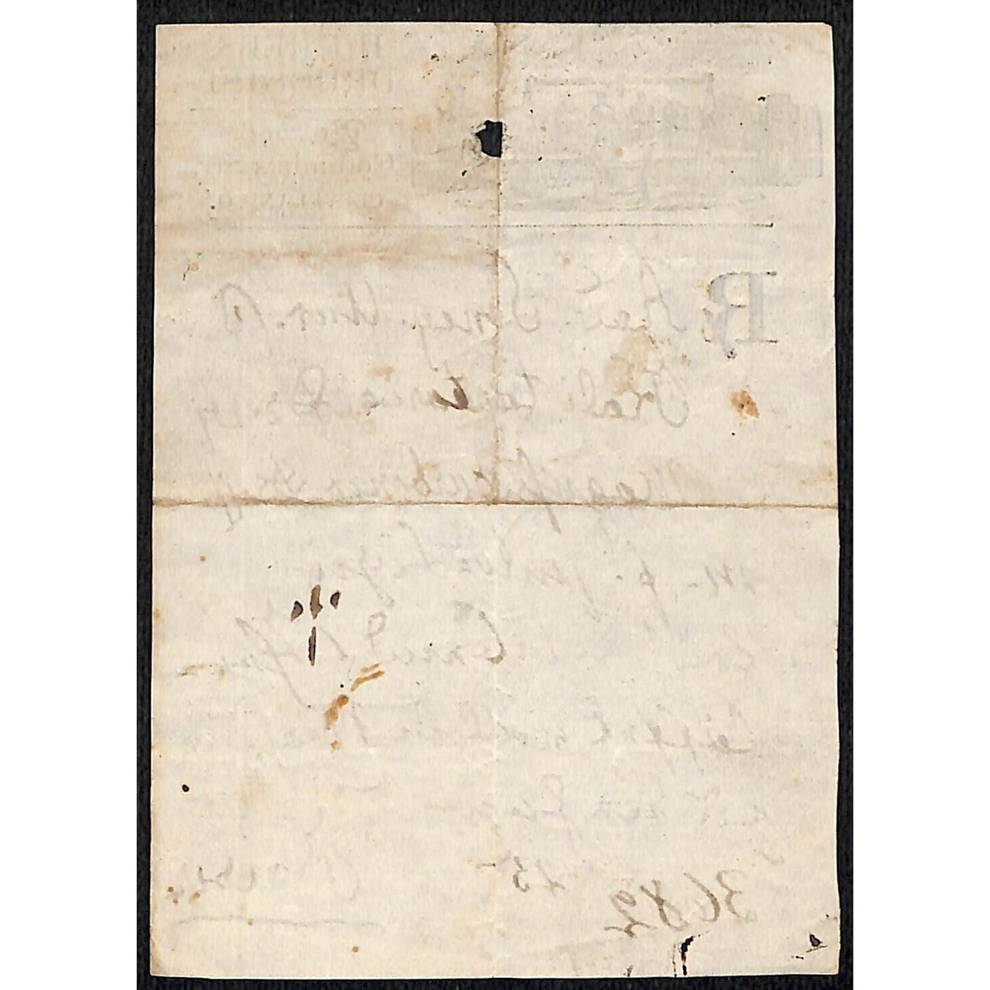 H. Krebs, Druggist Columbus St. Cleveland c1870's* Prescription #3682