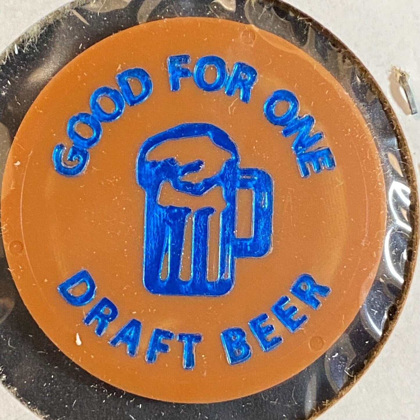McDonald, PA Pitt Hotel c1980's-90's Plastic Token - G/F One Draft Beer
