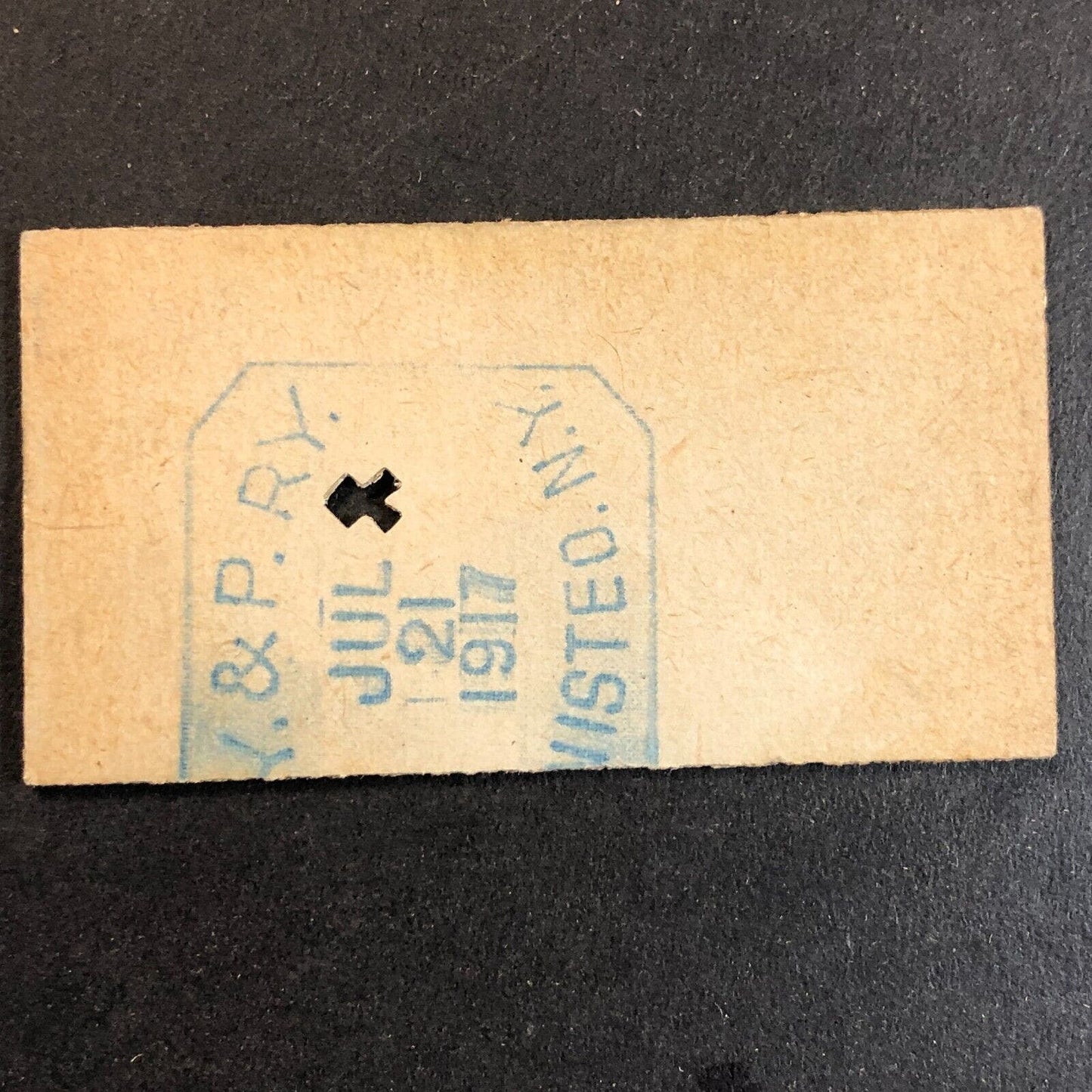 New York & Pennsylvania Railroad July 21 1917 Whitesville, NY Ticket #18276