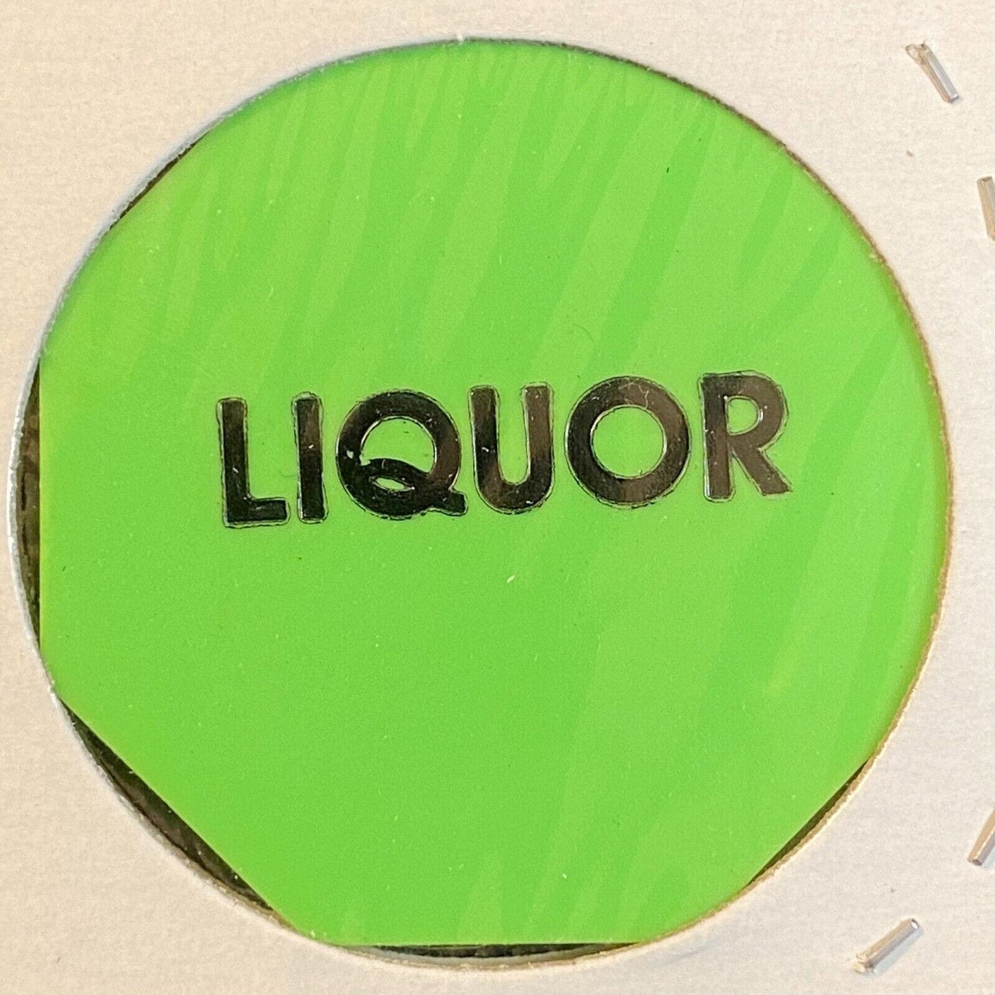 Mechanicsburg PA Snappers Bar & Grill c2002 Hexagon Plastic Token - G/F Liquor