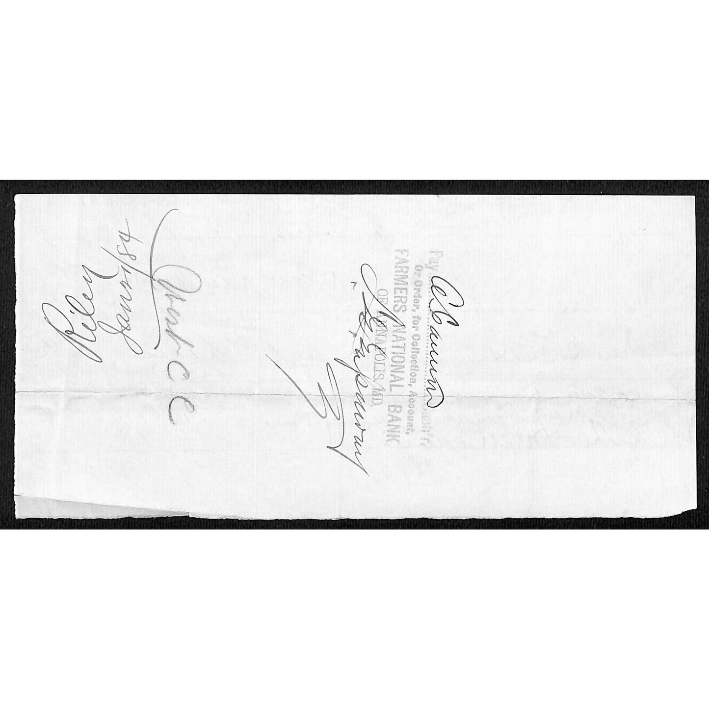 10 1884-85* Receipts for "The American, Balto" Newspaper (Baltimore American ?)