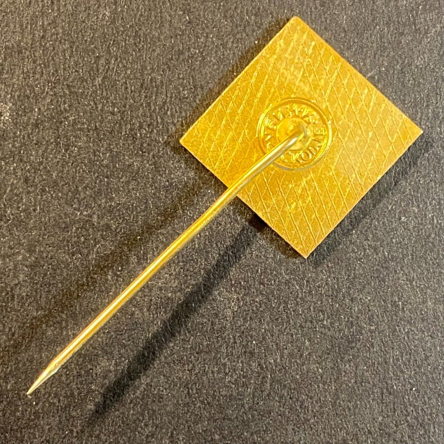 Russian USSR Vintage Enameled Lapel Stick Hat Pin - Congress?