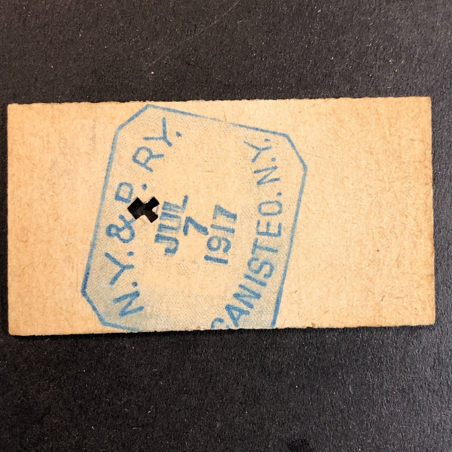 New York & Pennsylvania Railroad July 7 1917 Whitesville, NY Ticket #18226