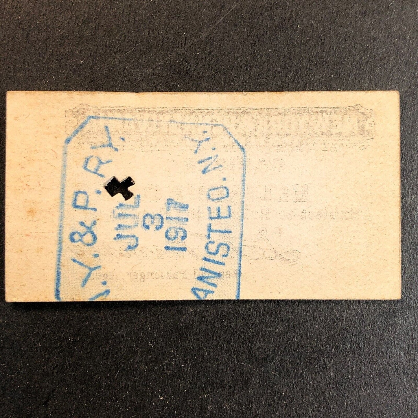 New York & Pennsylvania Railroad July 3 1917 Ellisburg Ticket #1089
