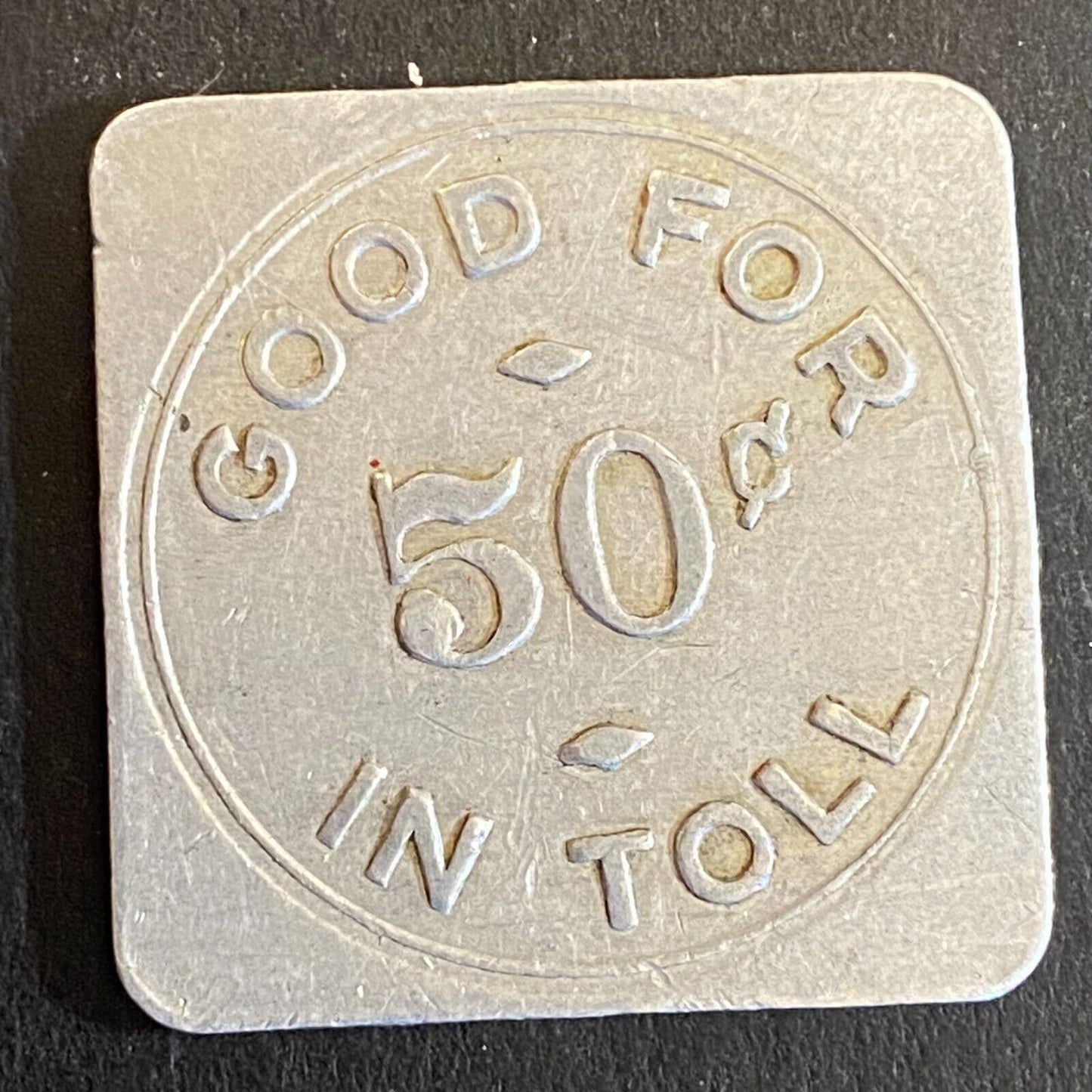 Burt County Decatur Onawa Bridge Comm G/F 50c in Toll Token Alum 28mm VGC