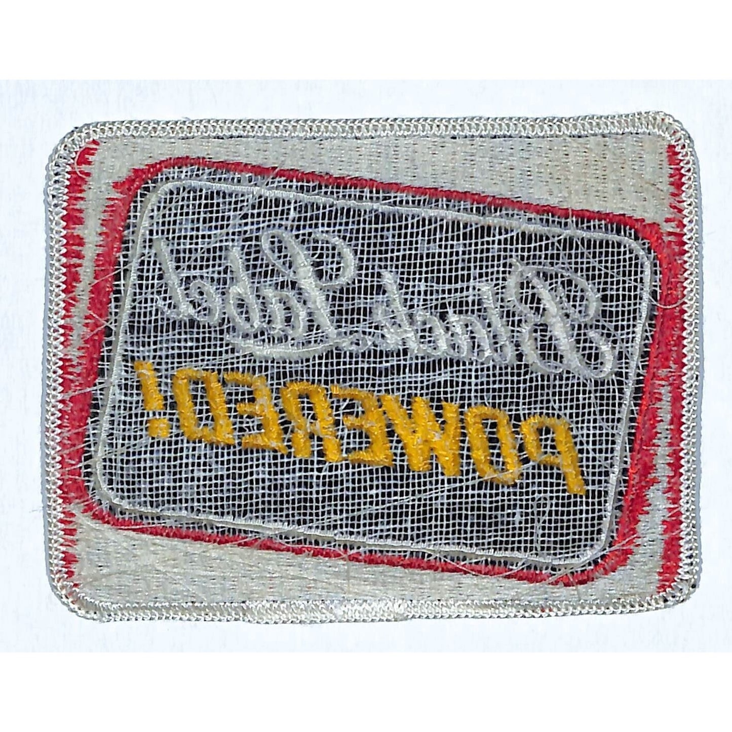 Black Label Powered Whiskey Embroidered Patch Vintage 3" x 4" (#1) c1970's