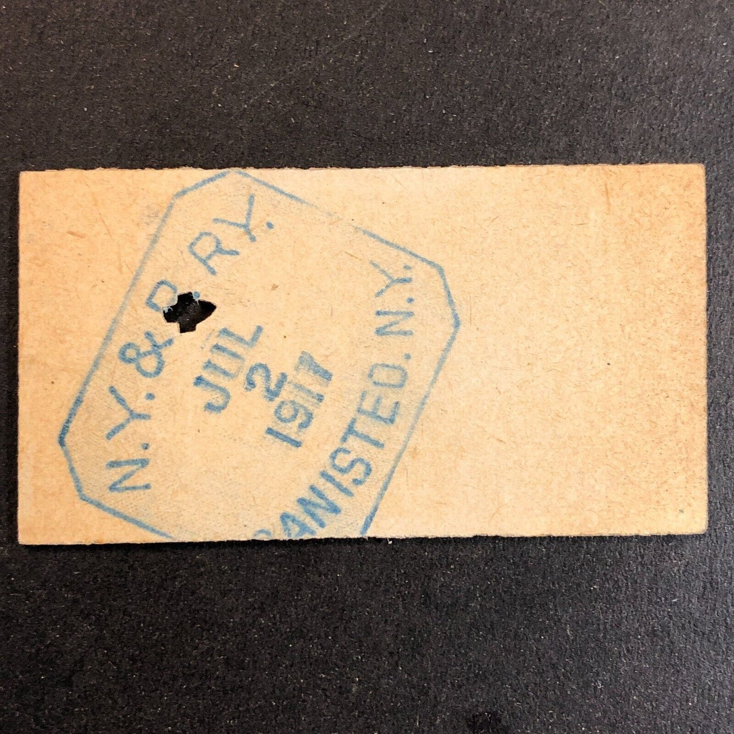 New York & Pennsylvania Railroad July 2 1917 Whitesville, NY Ticket #18215