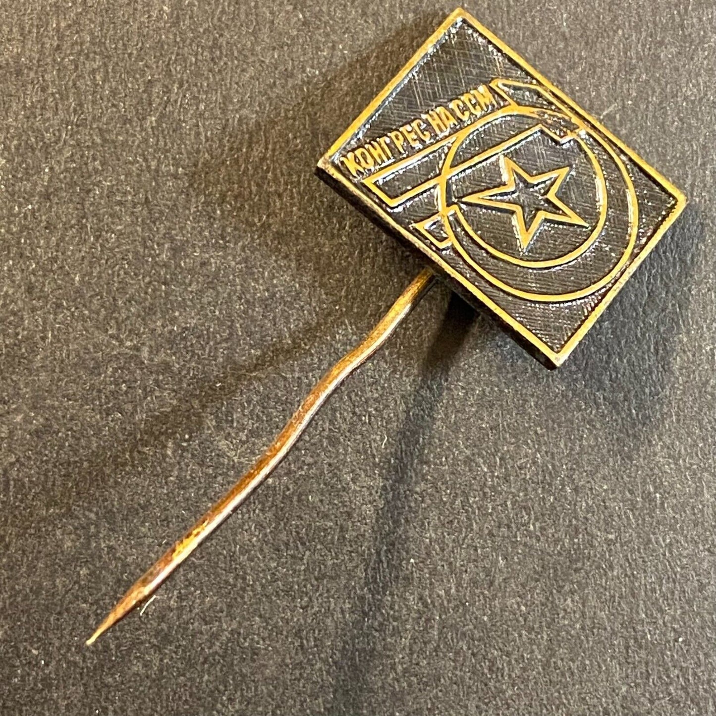 Russian USSR Vintage Lapel Pin - Nassmm Congress ??