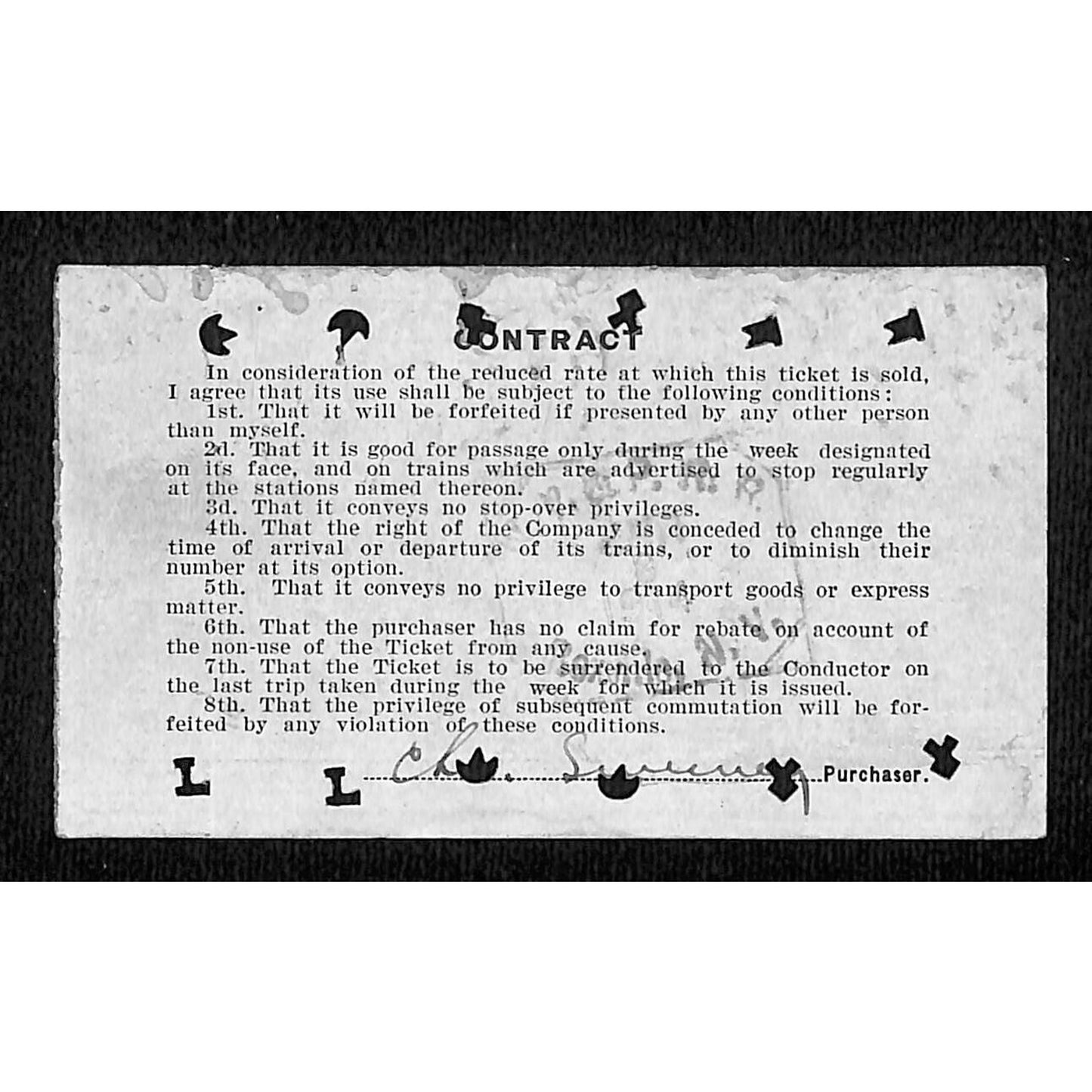 New York & Pennsylvania Ry 1914 Special Weekly Ticket Scarce #5644