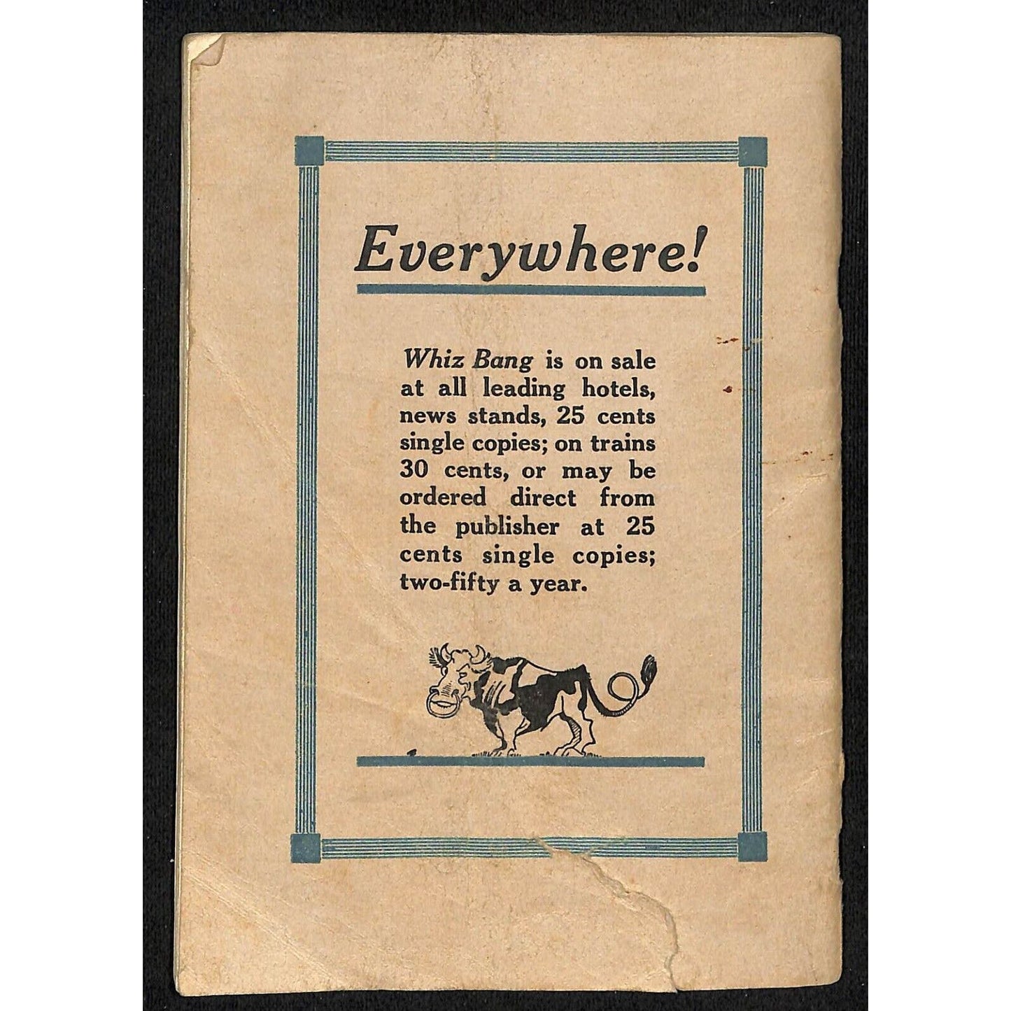 Capt. Billy's Whiz Bang Magazine 1921 Vol. II No. 20 61pp