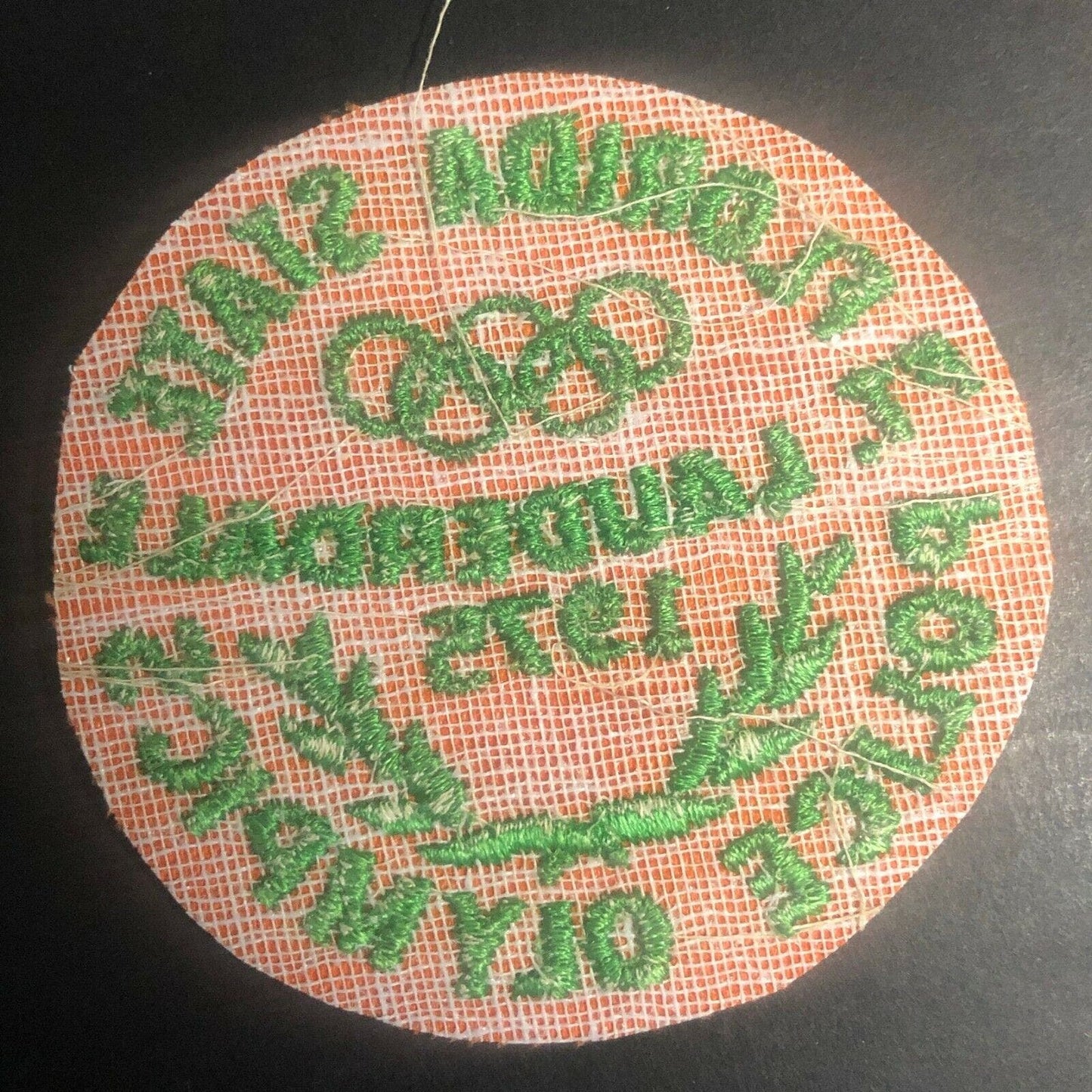 Vintage c1975 "Florida State Police Olympics Ft. Lauderdale" Embroidered Patch