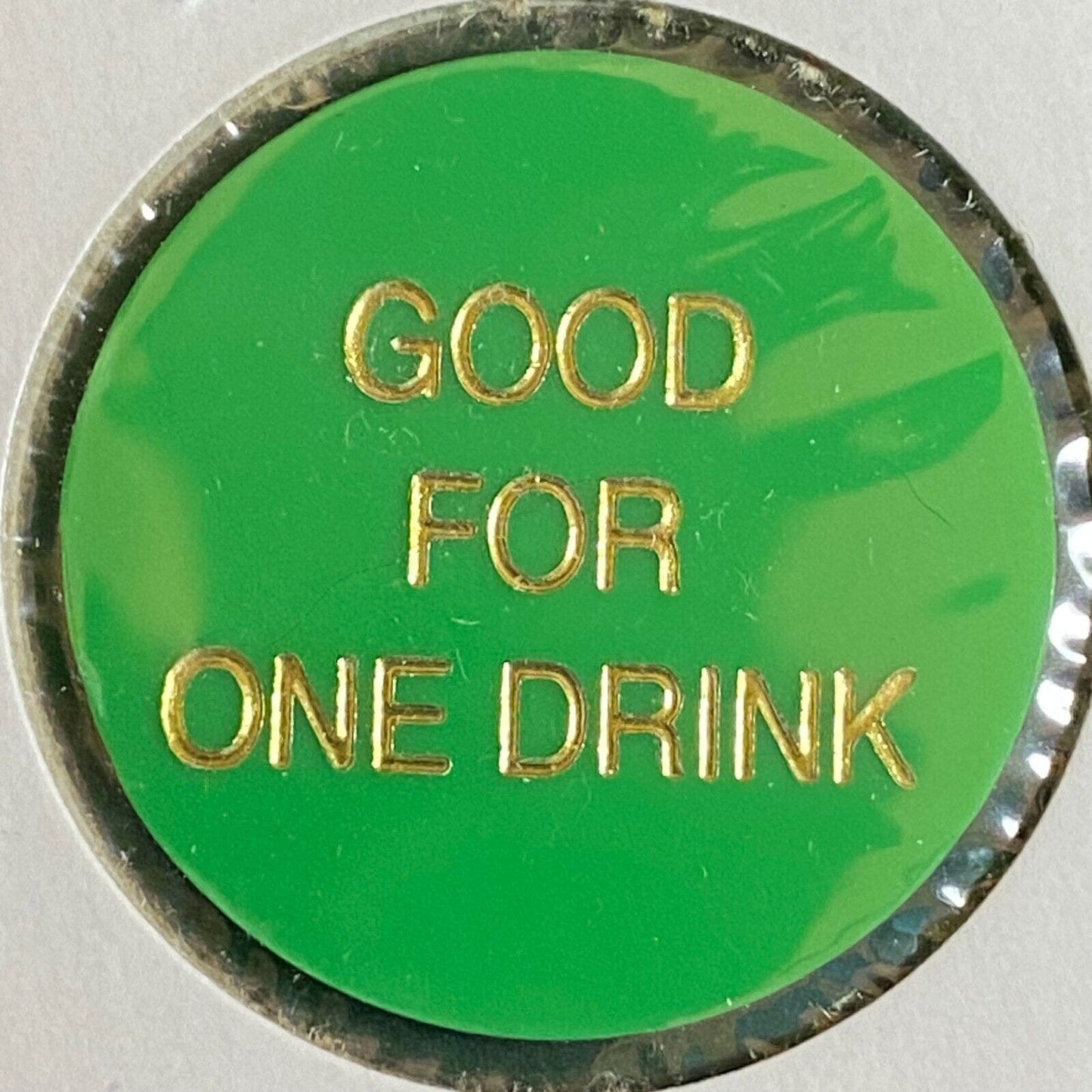 Harrisburg, PA "Rusty Nail" Plastic "Good for One Drink" Green Token
