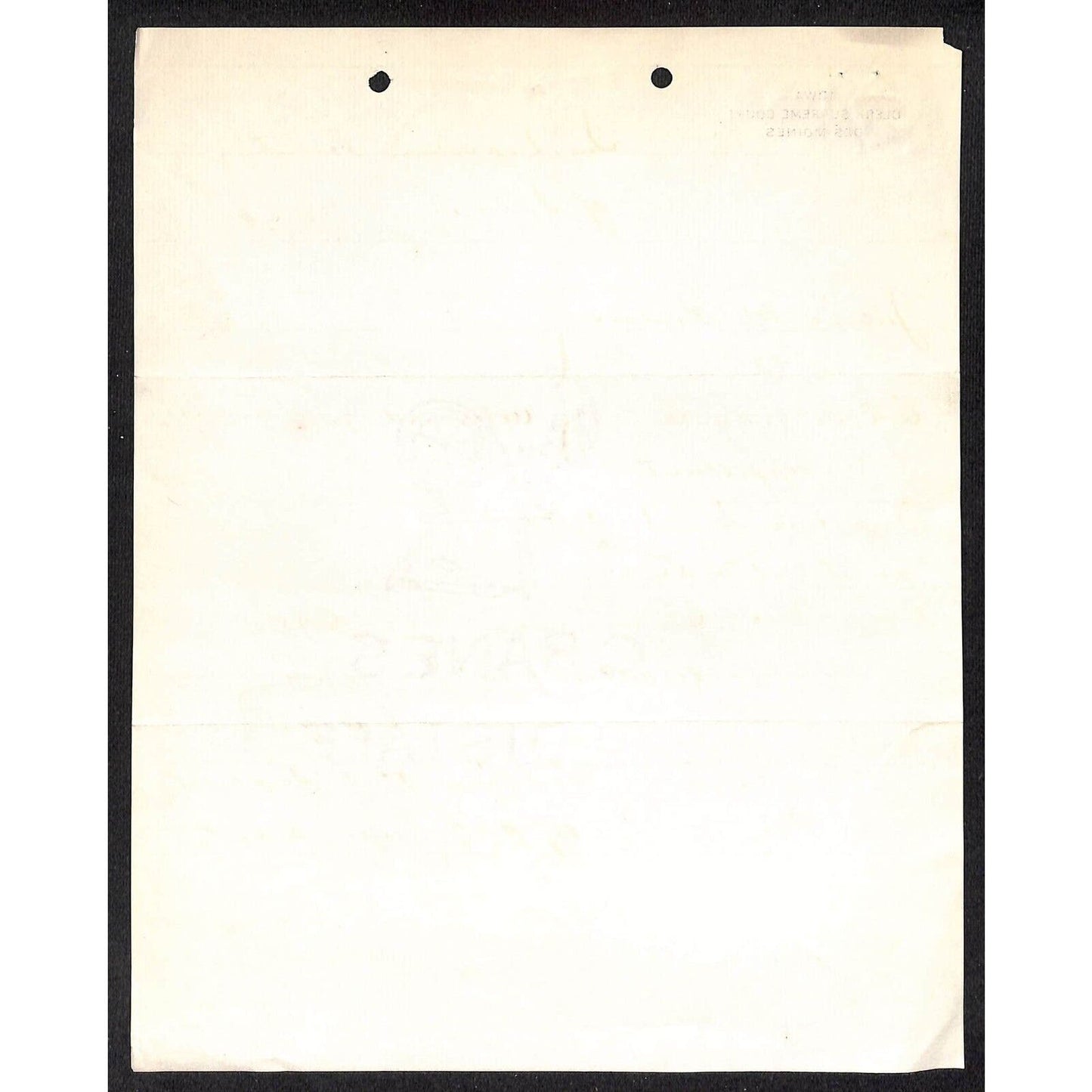 Dept of Justice U.S. Attorney Iowa c1891 Letterhead CRI&P RY re: Court Case