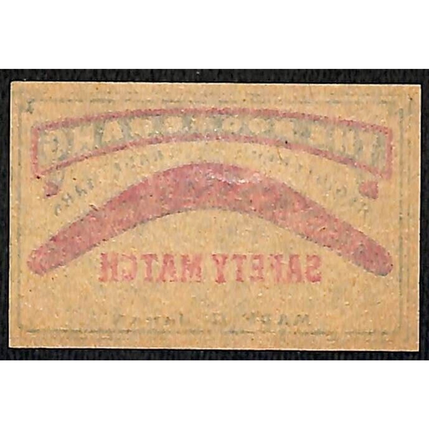 Boomerang Made in Japan c1900-1920's Matchbox Label VGC
