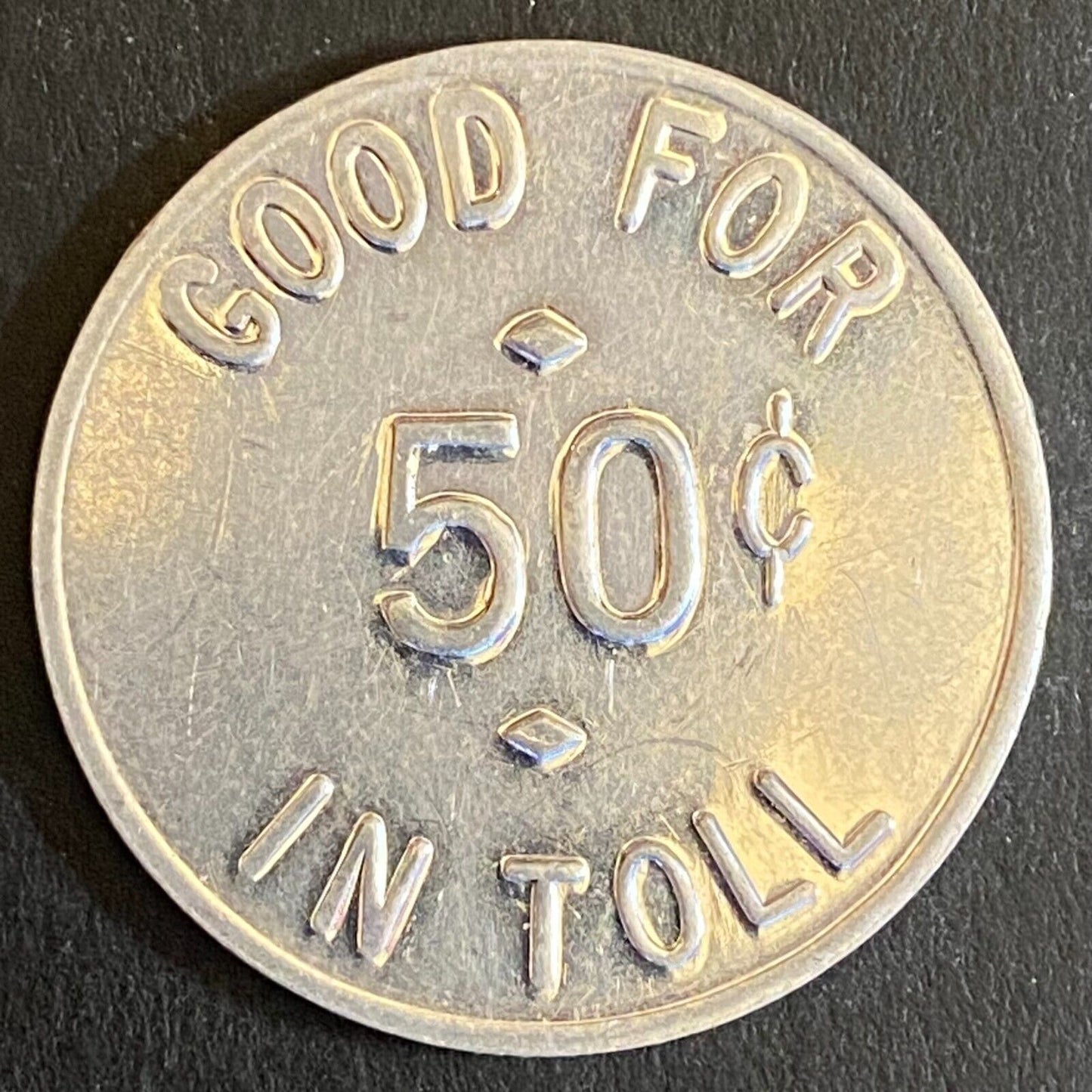 Burt County Decatur Onawa Bridge Comm. G/F 50c Token Alum. 29mm VGC (#2)