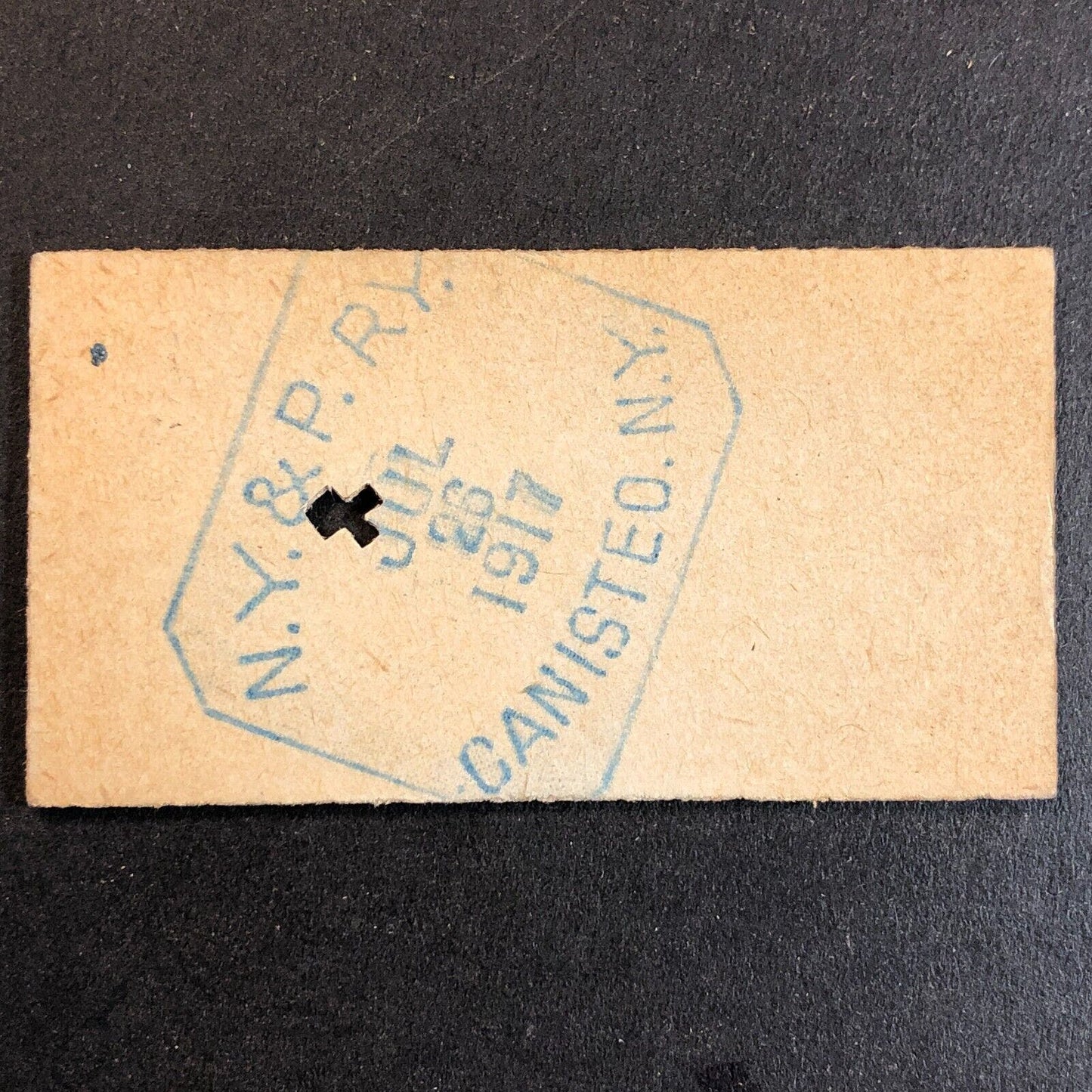 New York & Pennsylvania Railroad July 26 1917 Whitesville, NY Ticket #18282