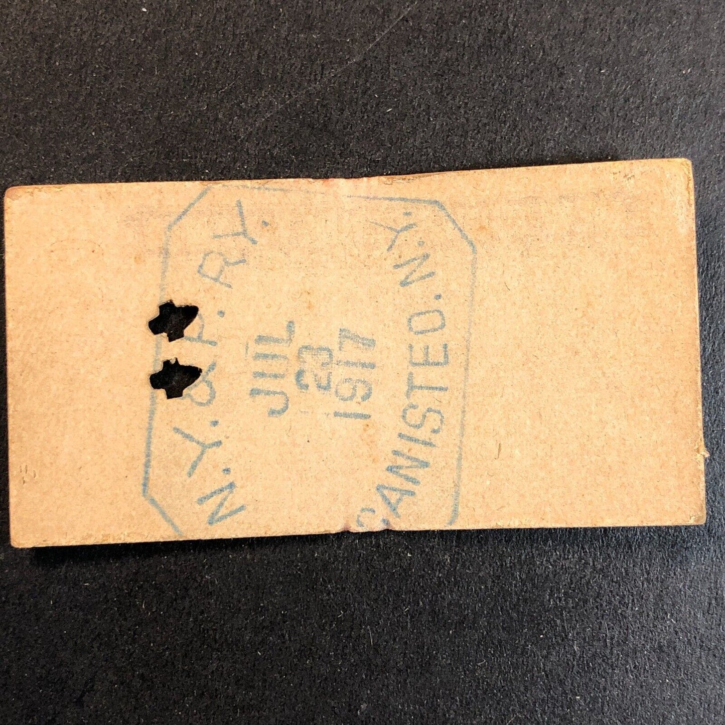 New York & Pennsylvania Railroad July 23 1917 Millport Ticket #929