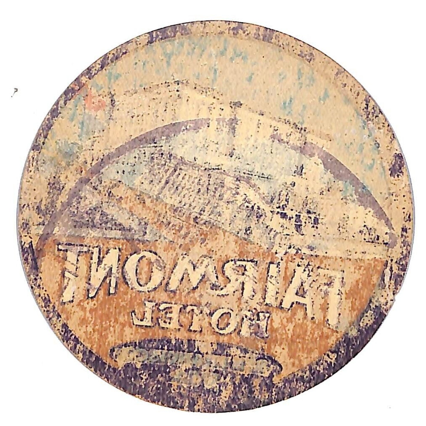 Fairmont Hotel San Francisco Luggage Label c1910's-30's Scarce (#7)