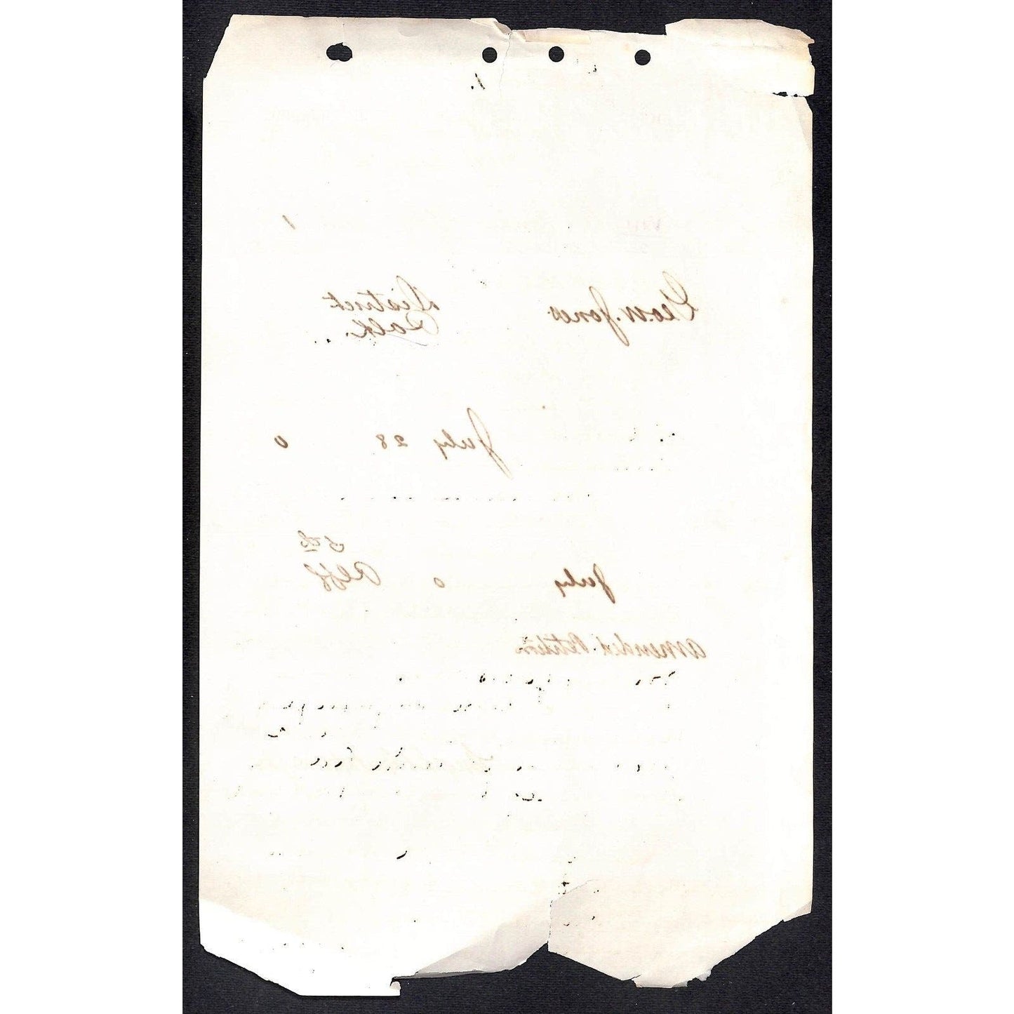 1880 George W. Jones vs. Chicago, Rock Island & Pacific Railroad Legal Document
