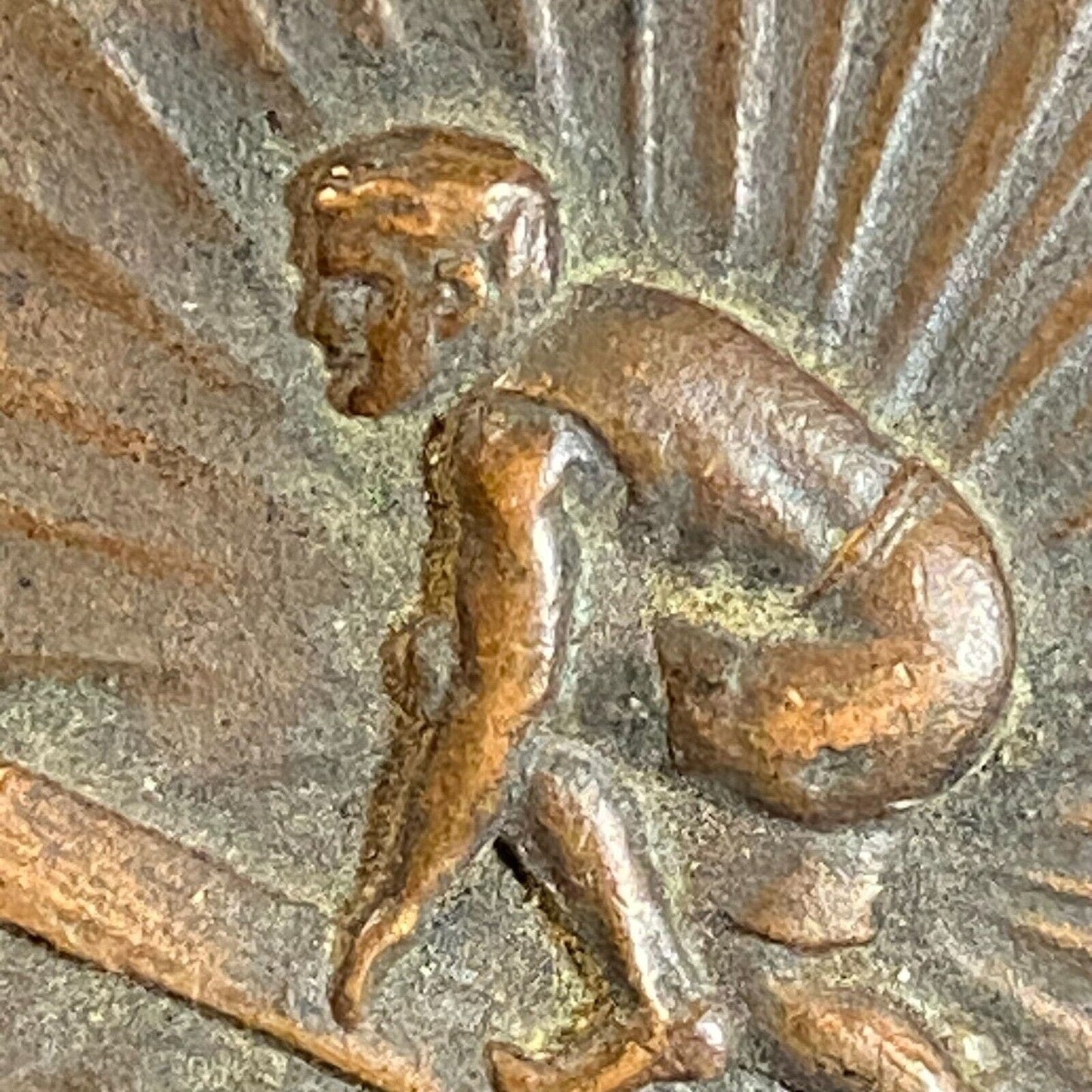c1920's-40's Track / Running Award Medal Pendant 34mm 13g