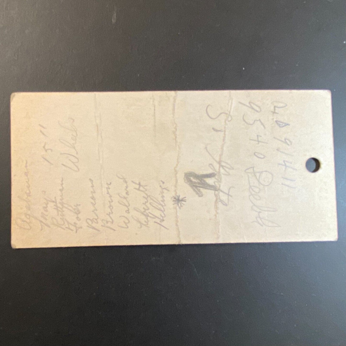 1949 State Fair Grounds, Sacramento AAA 100 Mile Auto Races "Pitt" Pass 10/30