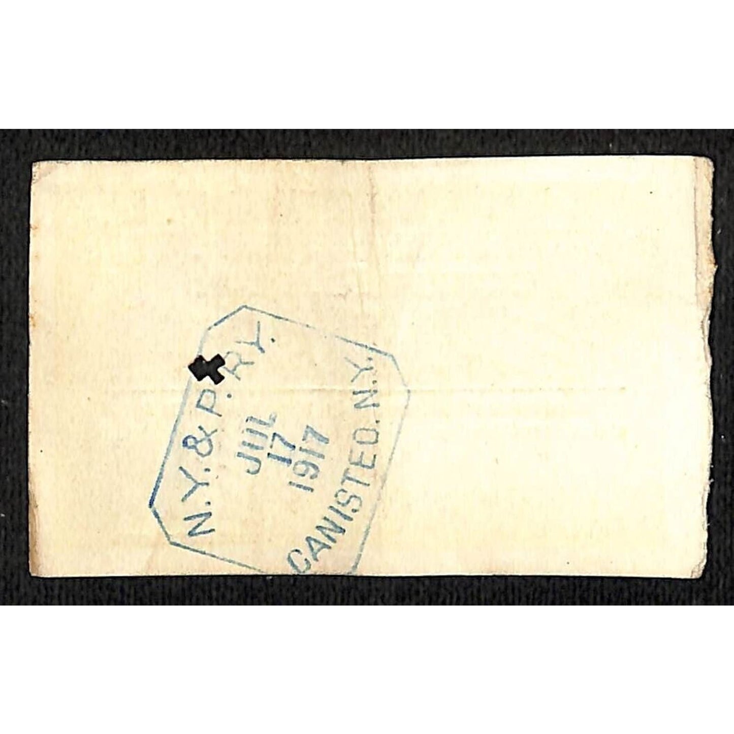 New York & Pennsylvania Railroad RY July 17 1917 Edwards ? Ticket #6807