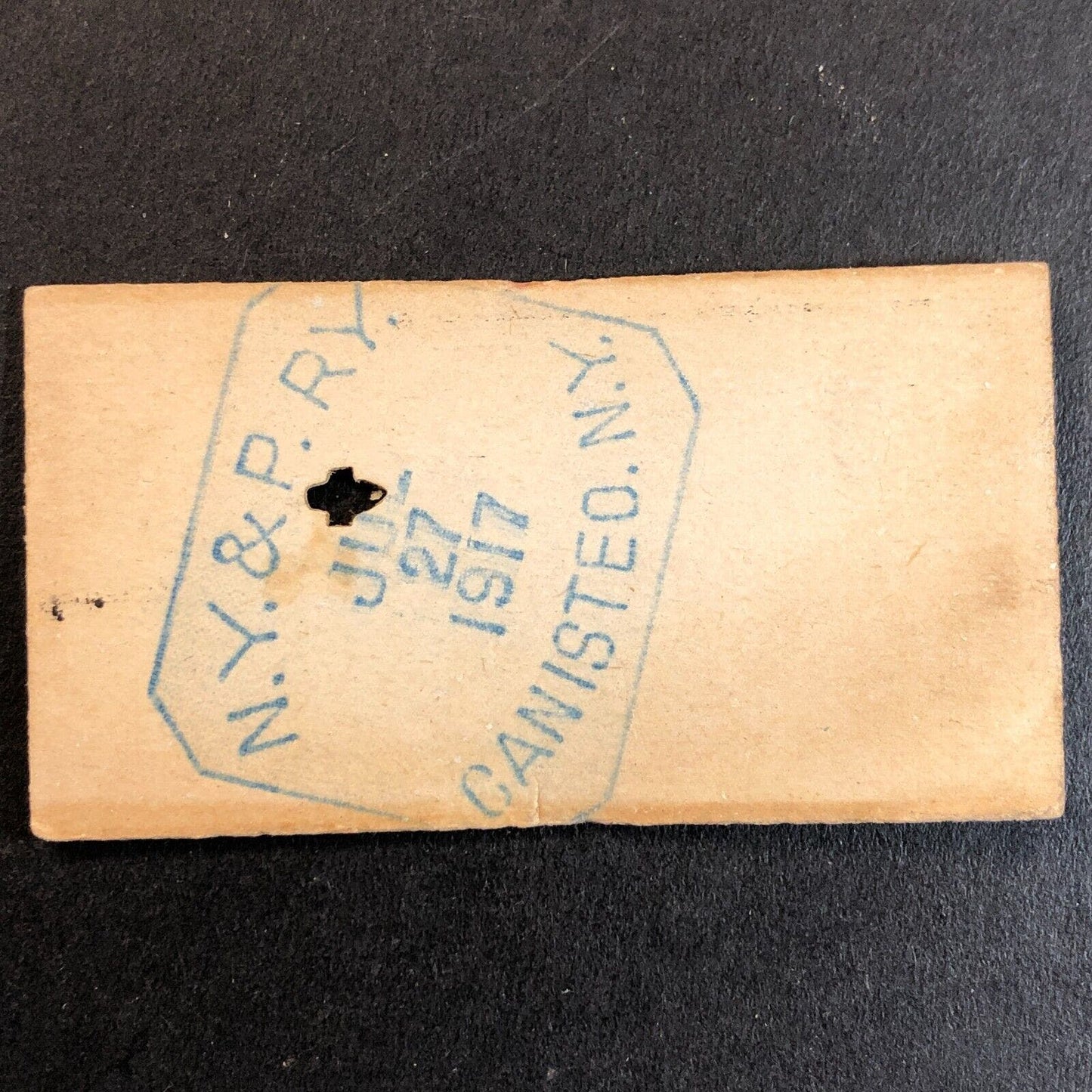 New York & Pennsylvania Railroad July 27 1917 Norton Hollow Ticket #3401 Scarce