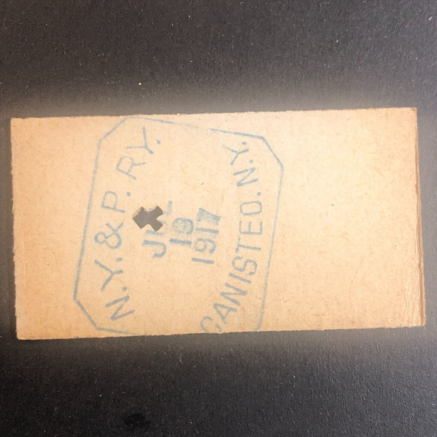 New York & Pennsylvania Railroad July 19 1917 Greenwood, NY Ticket #53577