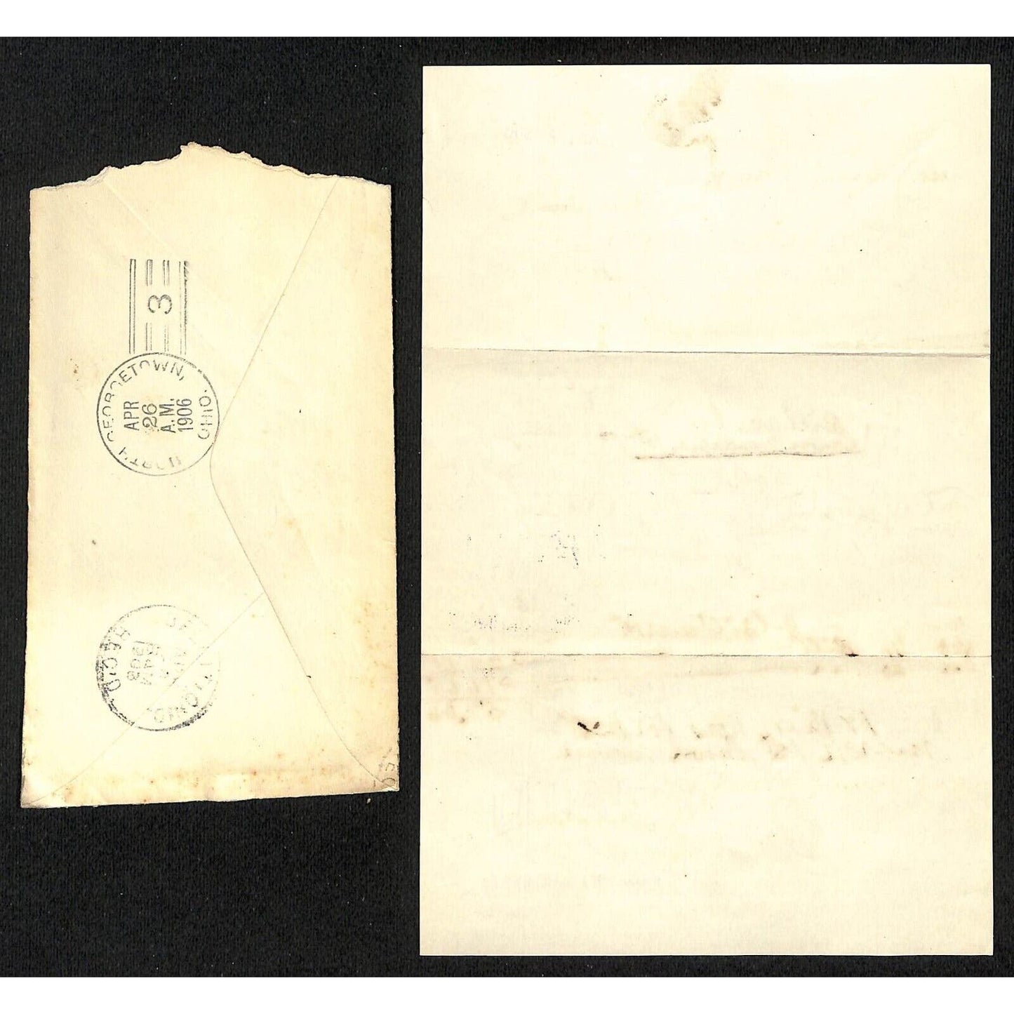 Lockwood-Taylor Hardware Co. Samuel Wang Co* N. Georgetown 1906 Billhead & Cover