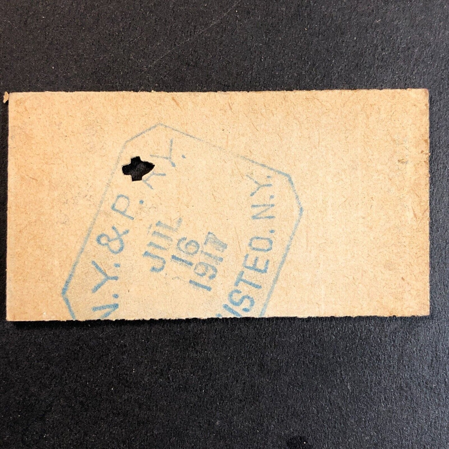 New York & Pennsylvania Railroad July 16 1917 Whitesville, NY Ticket #18253
