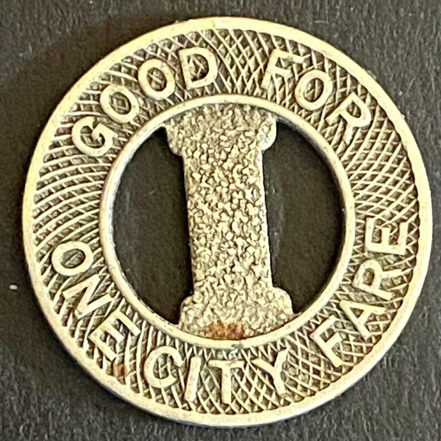 Indiana Service Corporation G/F One City Fare Transit Token 16mm