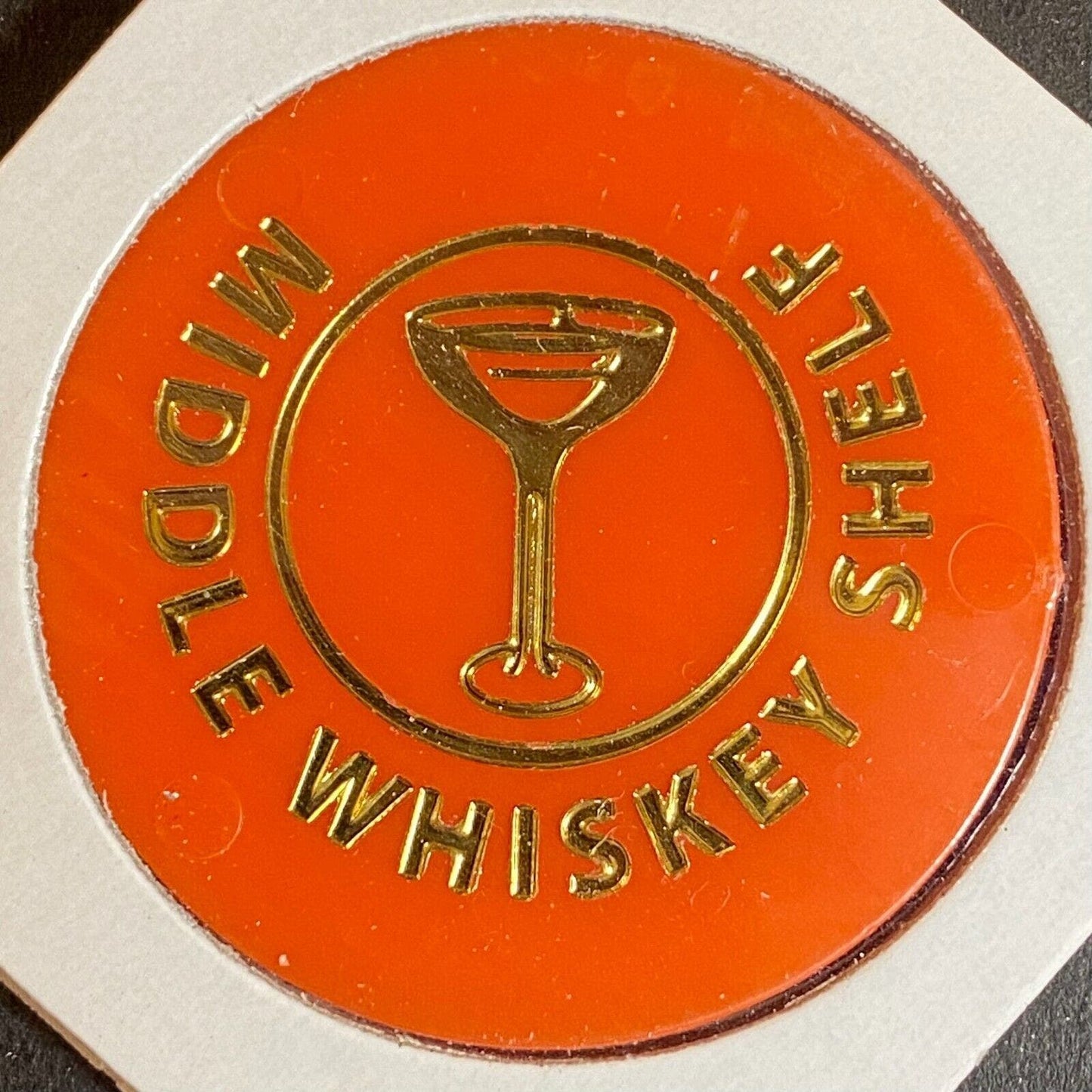 Hazelton, PA Elks #200 c1970's-80's Plastic "Middle Whiskey Shelf" Token