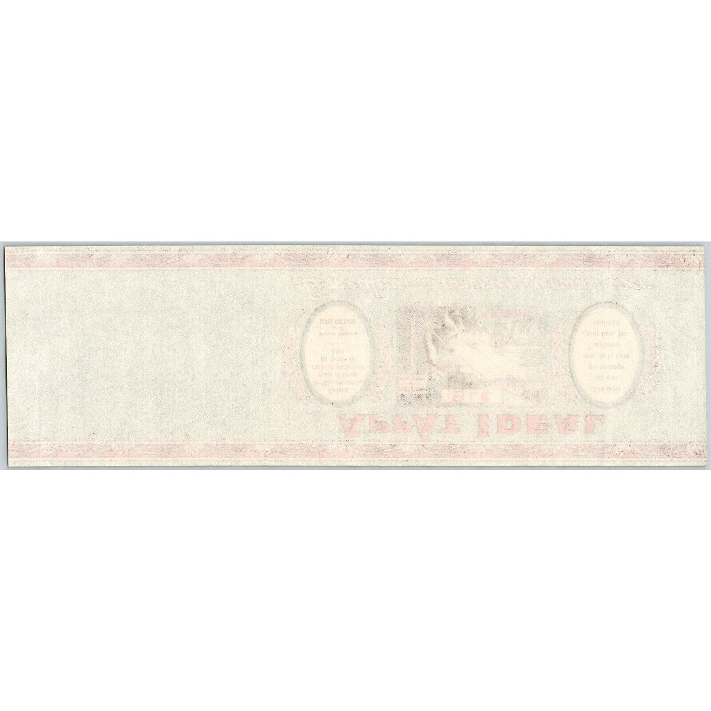 Appât Idéal Ideal Bait French Paper Can Label c1910's- 20's Man Fishing in Lake