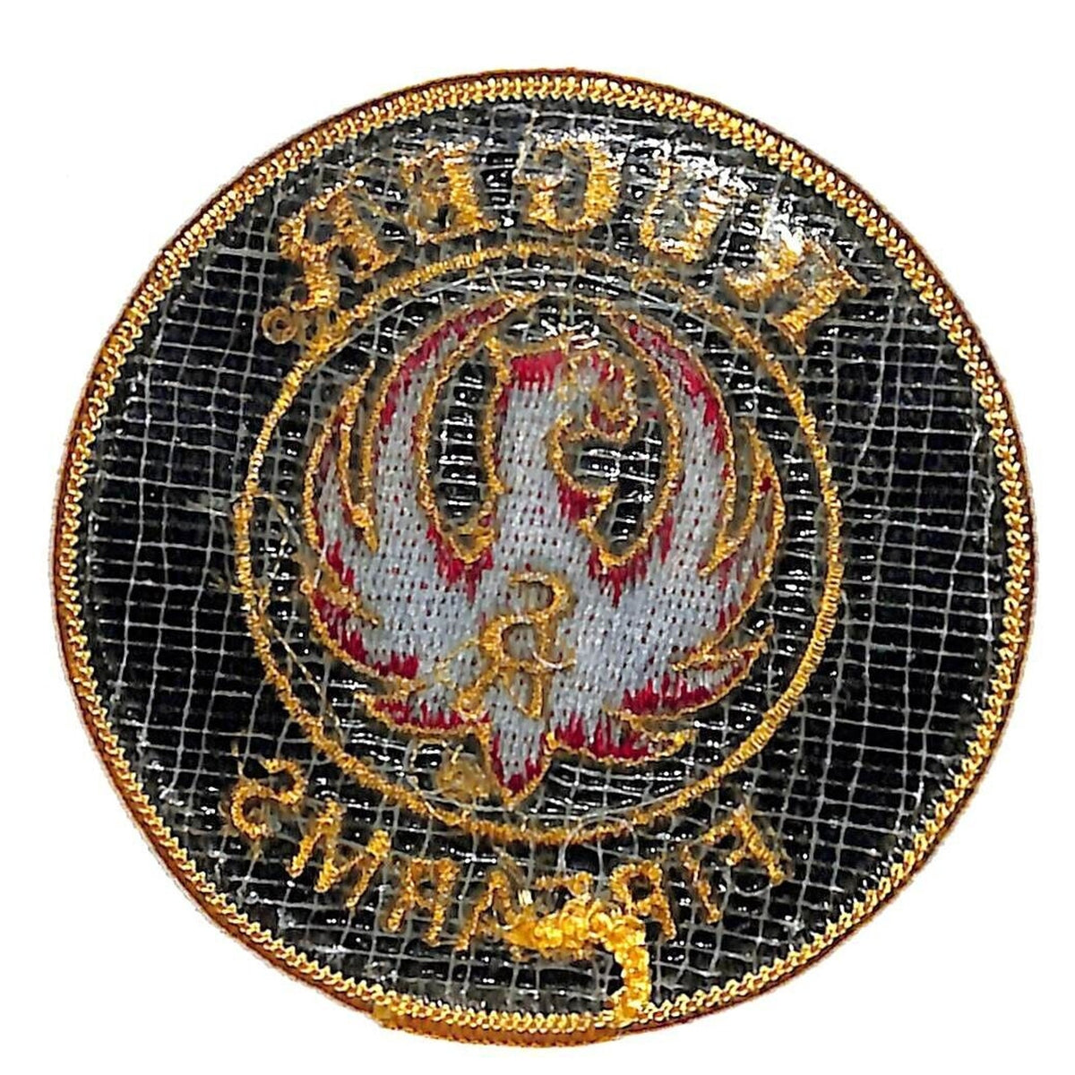 Ruger Firearms Vintage Emb. 3" Patch Gold Borders c1970's-80s - VGC