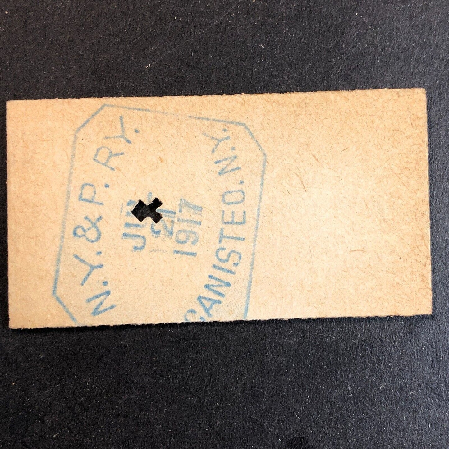 New York & Pennsylvania Railroad July 21 1917 Whitesville, NY Ticket #18271