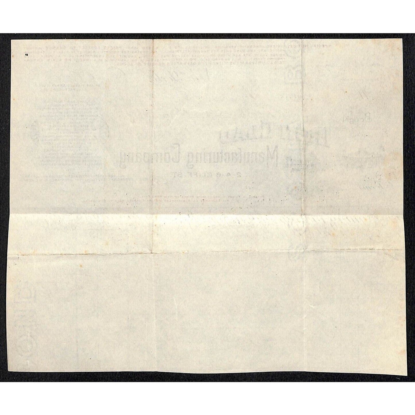 Iron Clad Mfg. Co. Cliff St. NYC 1902 Billhead Samuel Wang* N. Georgetown, OH