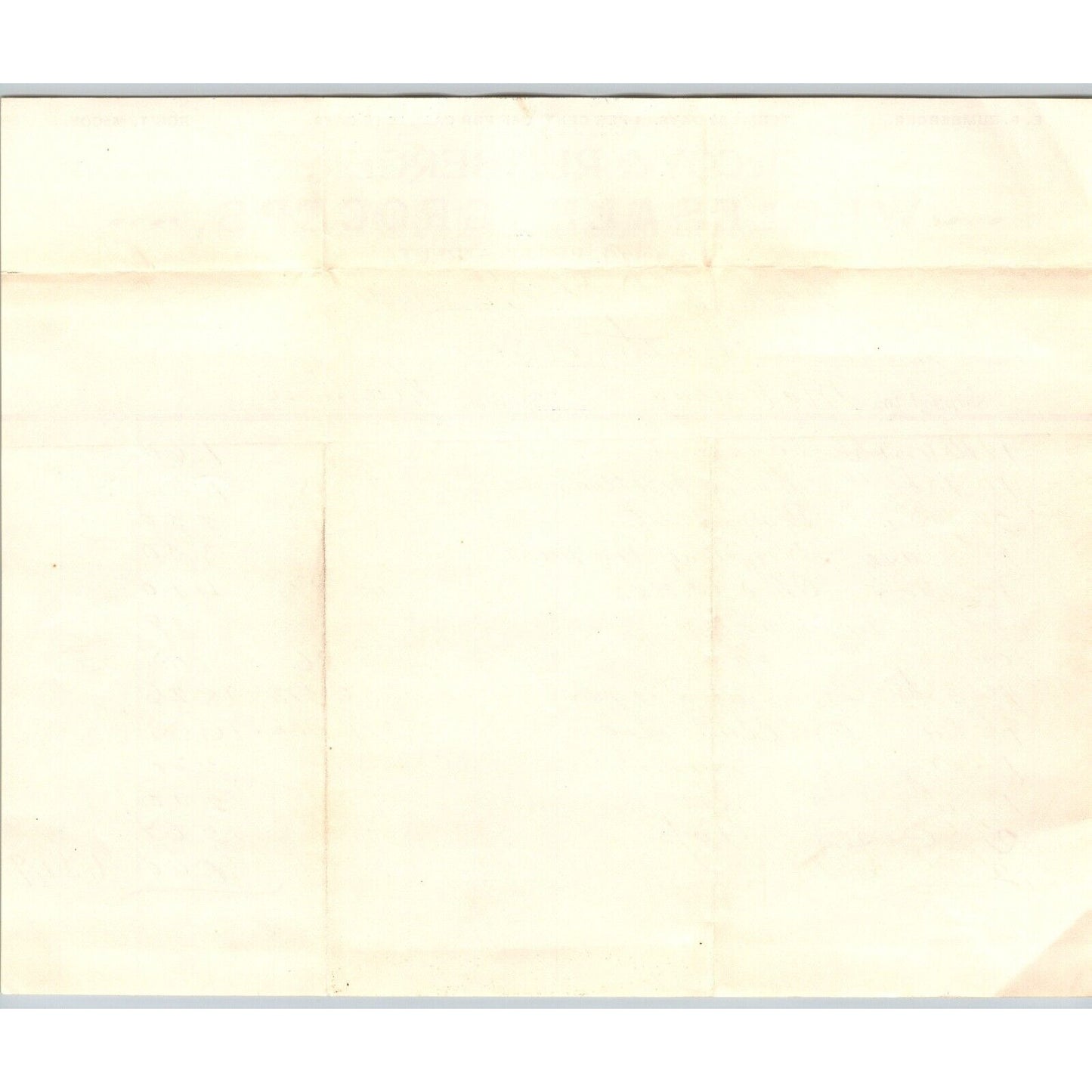 McCoy & Rumberger Grocers Liberty St. Pittsburgh 1894 Billhead VGC