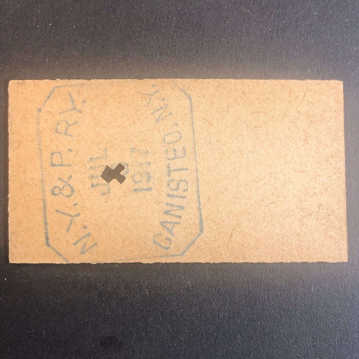 New York & Pennsylvania Railroad July 3 1917 Rexville, NY Ticket #30190