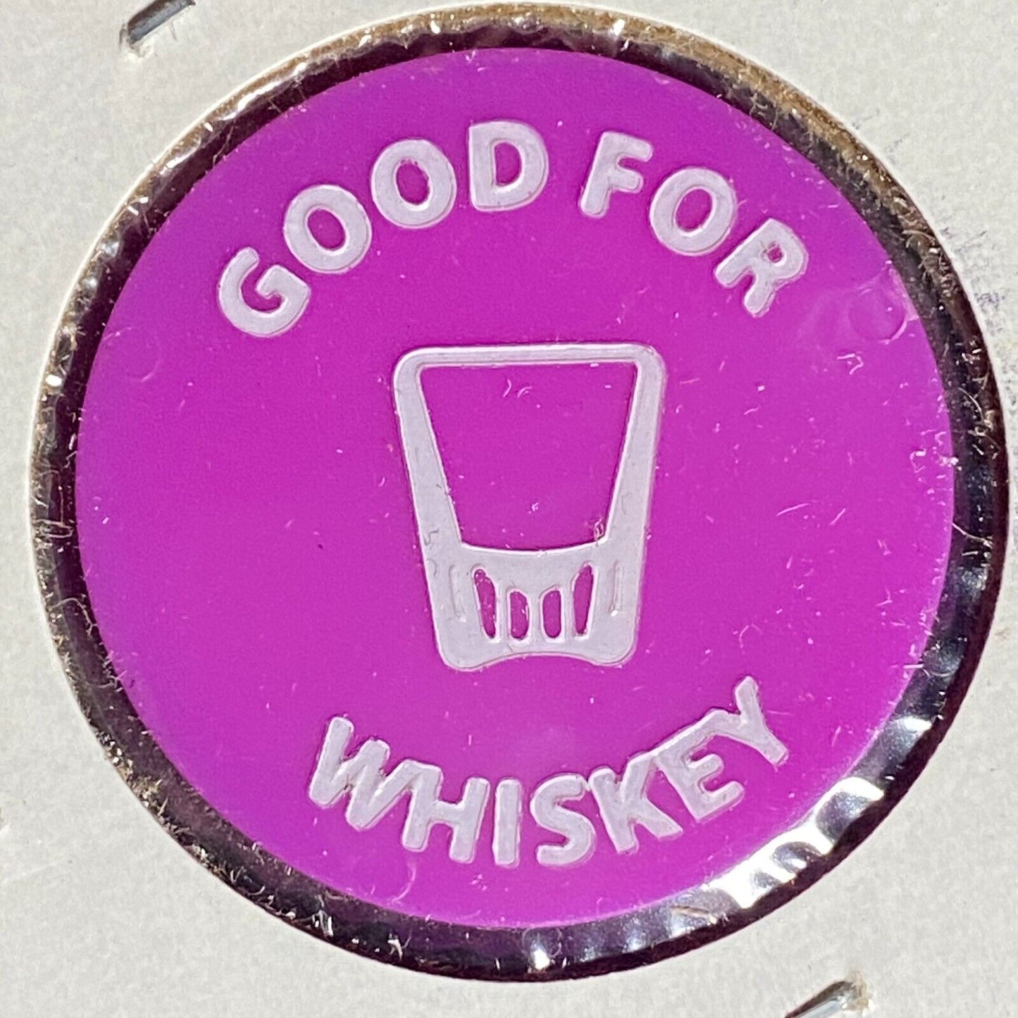 Burnham, PA F.O.E. Seven Mountains Aerie 4294 Plastic Drink Token G/F Whiskey