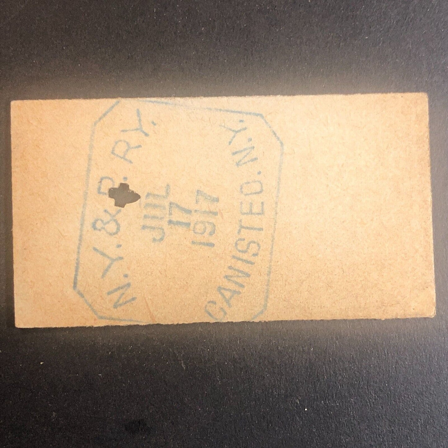 New York & Pennsylvania Railroad July 17 1917 Greenwood, NY Ticket #53564