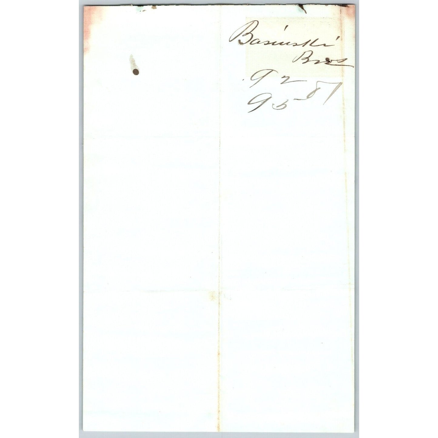 J. Basinski & Bros. Bozeman, MT (Dry Goods) 9/2 1881 Letterhead Henry Elling*