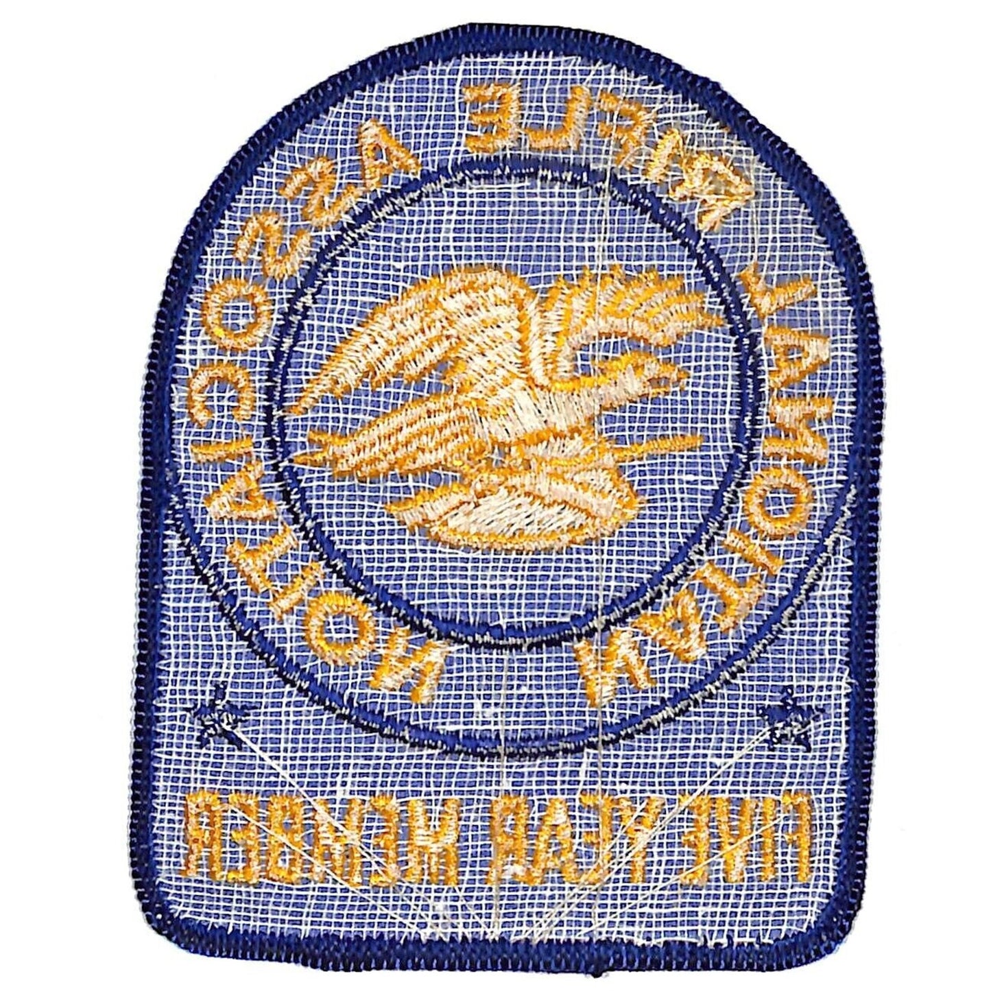 NRA Five Year Member Embroidered Patch c1970's-80's 3" x 3 3/4" NOS VGC