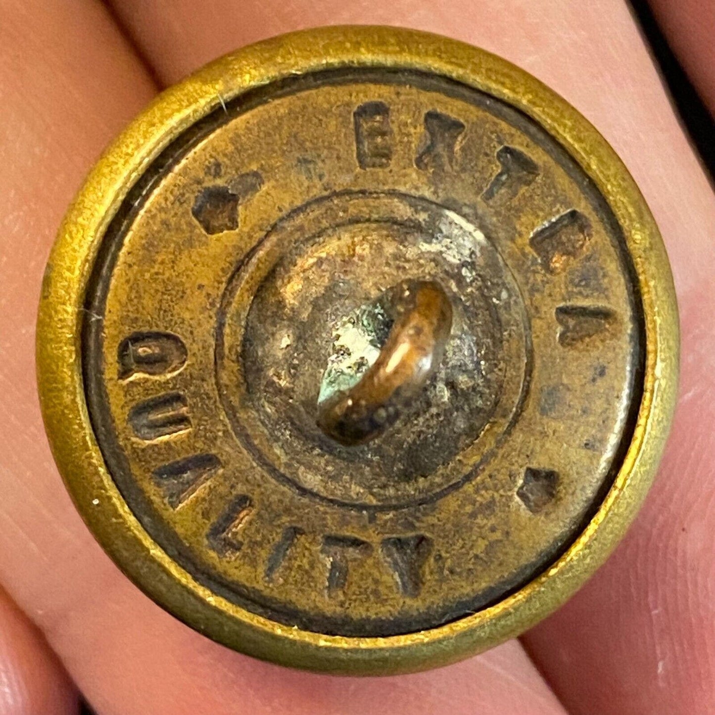 Newburgh Ferry Uniform Button Brass Convex w/ Stars 23mm Scarce