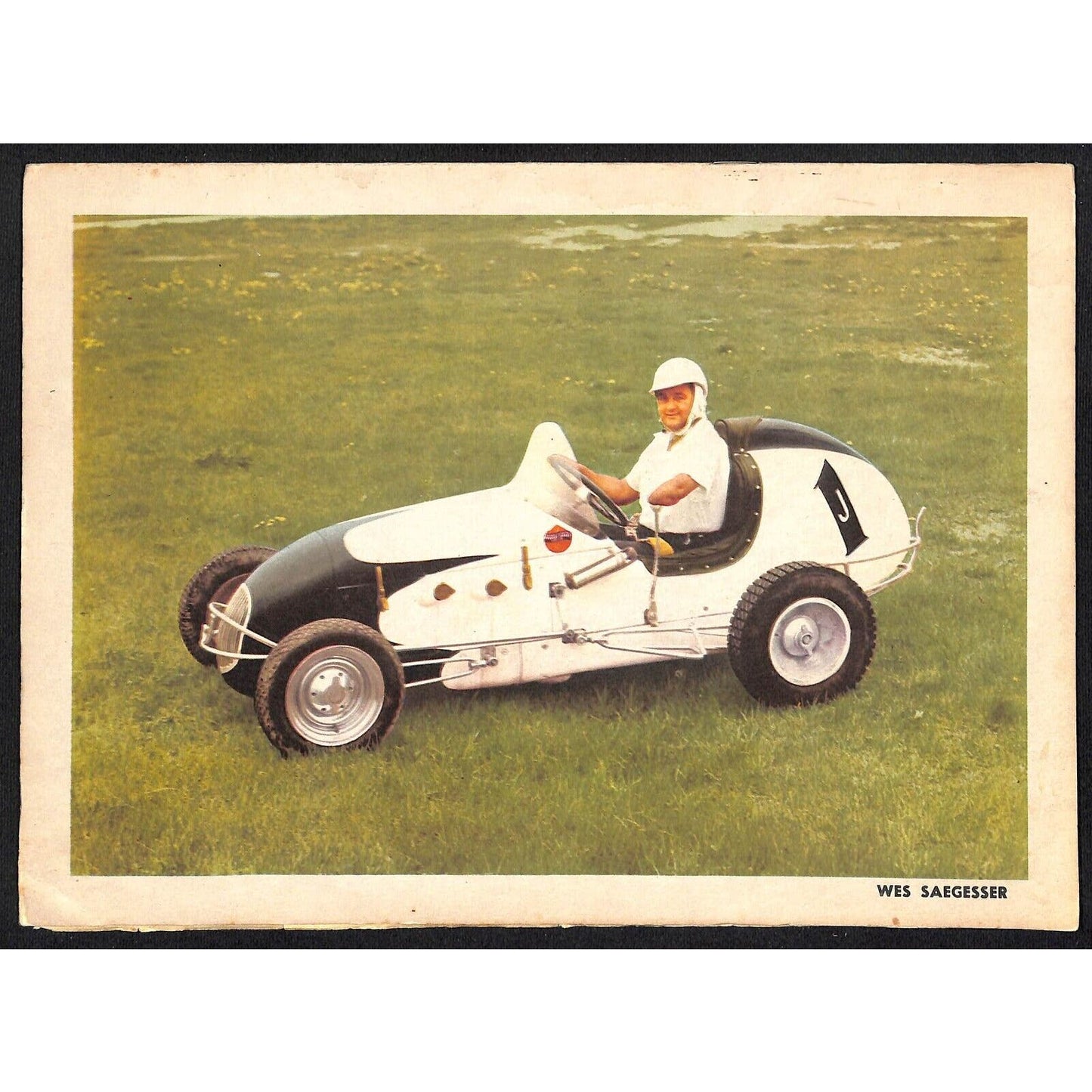 Canfield Speedway Auto Racing Program Midget Car Wes Saegesser / Ray Courtney