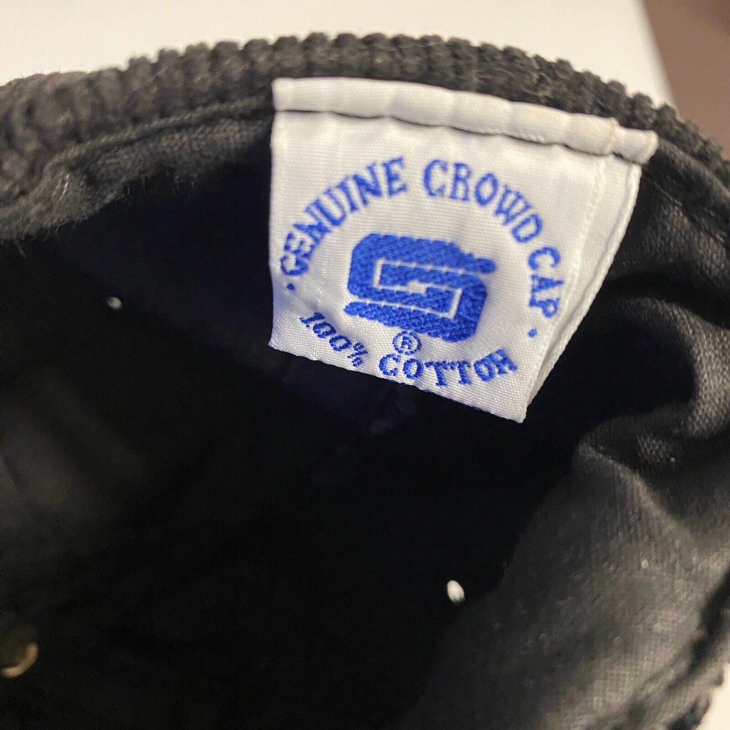 Invader Motor Oil Cap c1980's? 100% Embroidered Cotton Corduroy w/ Rope Brim