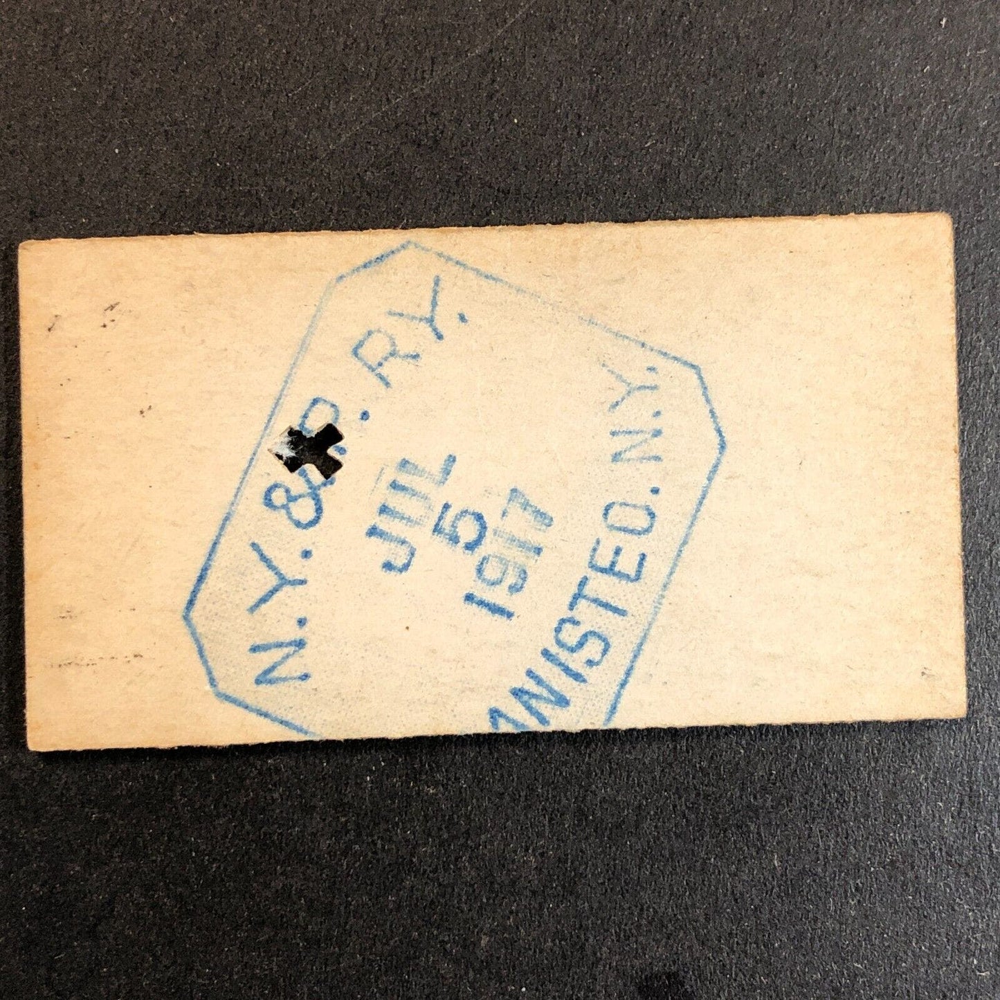 New York & Pennsylvania Railroad July 5 1917 Bennetts, NY Ticket #11813