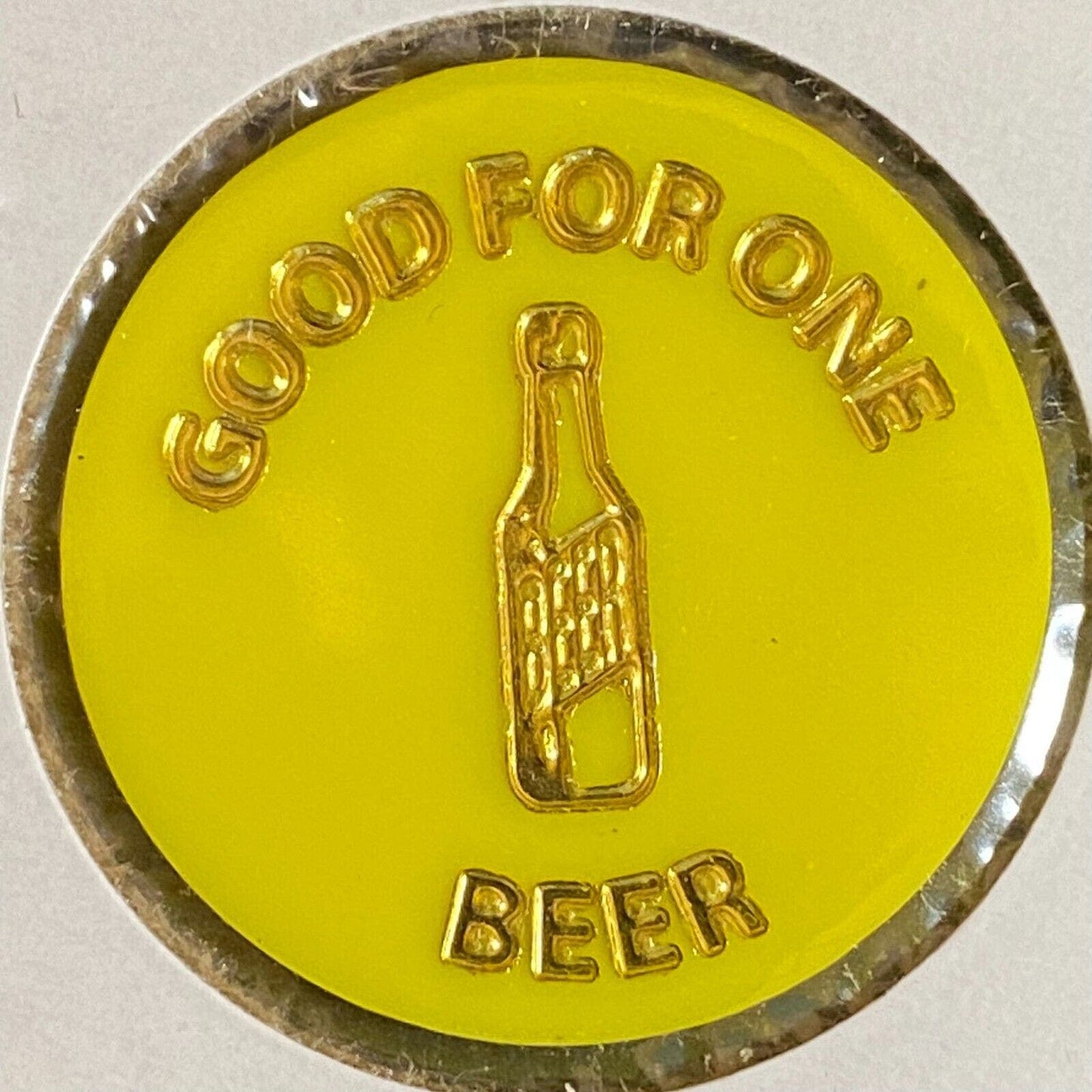 Hopewell, PA V.F.W. 8634 c1970's-80's Plastic "Good For One Beer" Token