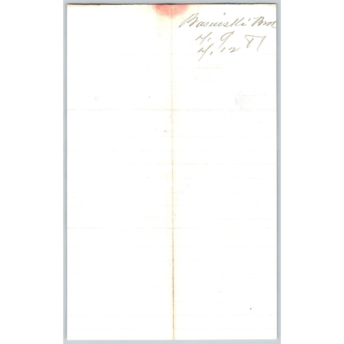 1881 J. Basinski & Bros. Miles City Cash Store ALS to Henry Elling* Payments